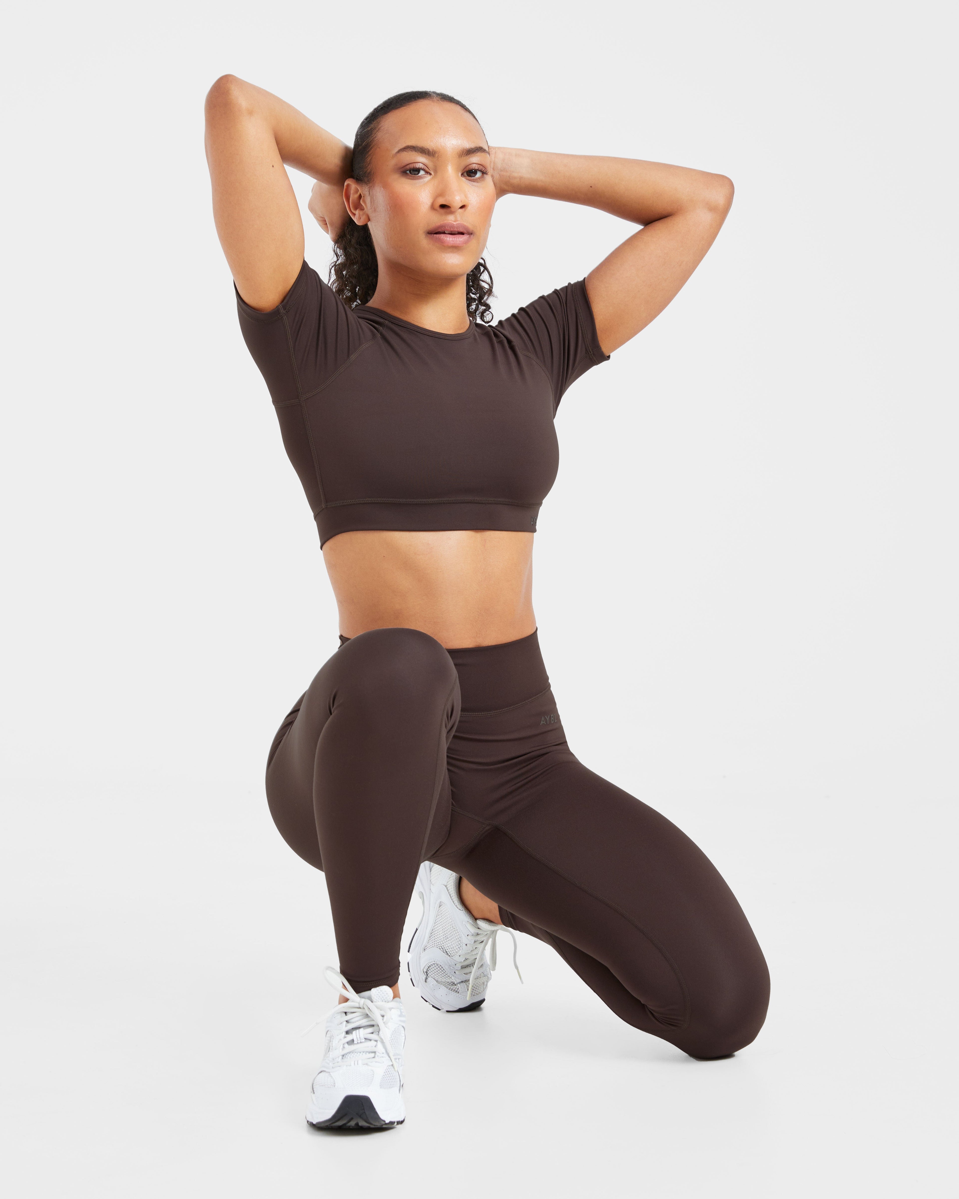 Staple Crop Top - Coffee Brun
