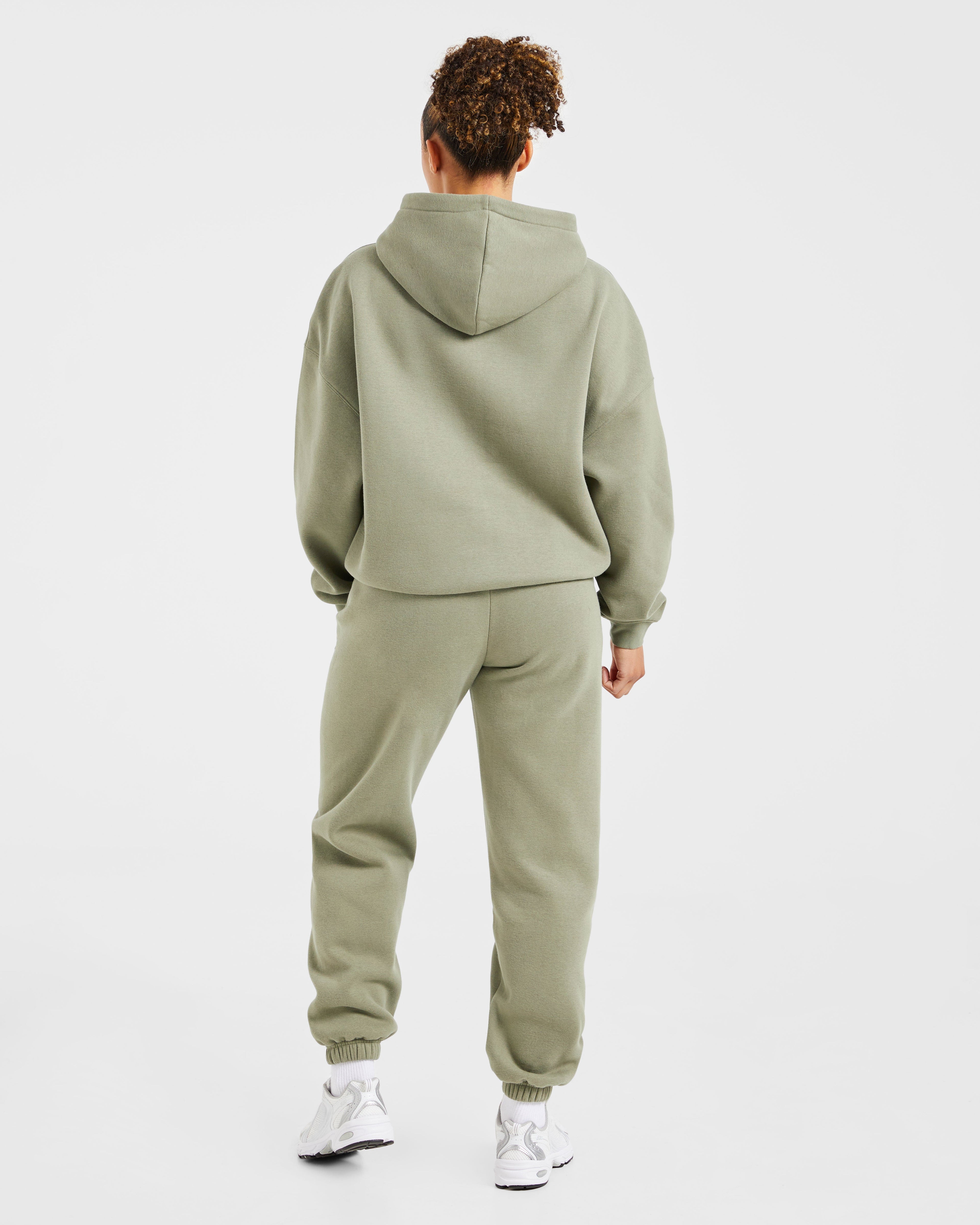Varsity 2.0 Oversized Hoodie - Muted Olive