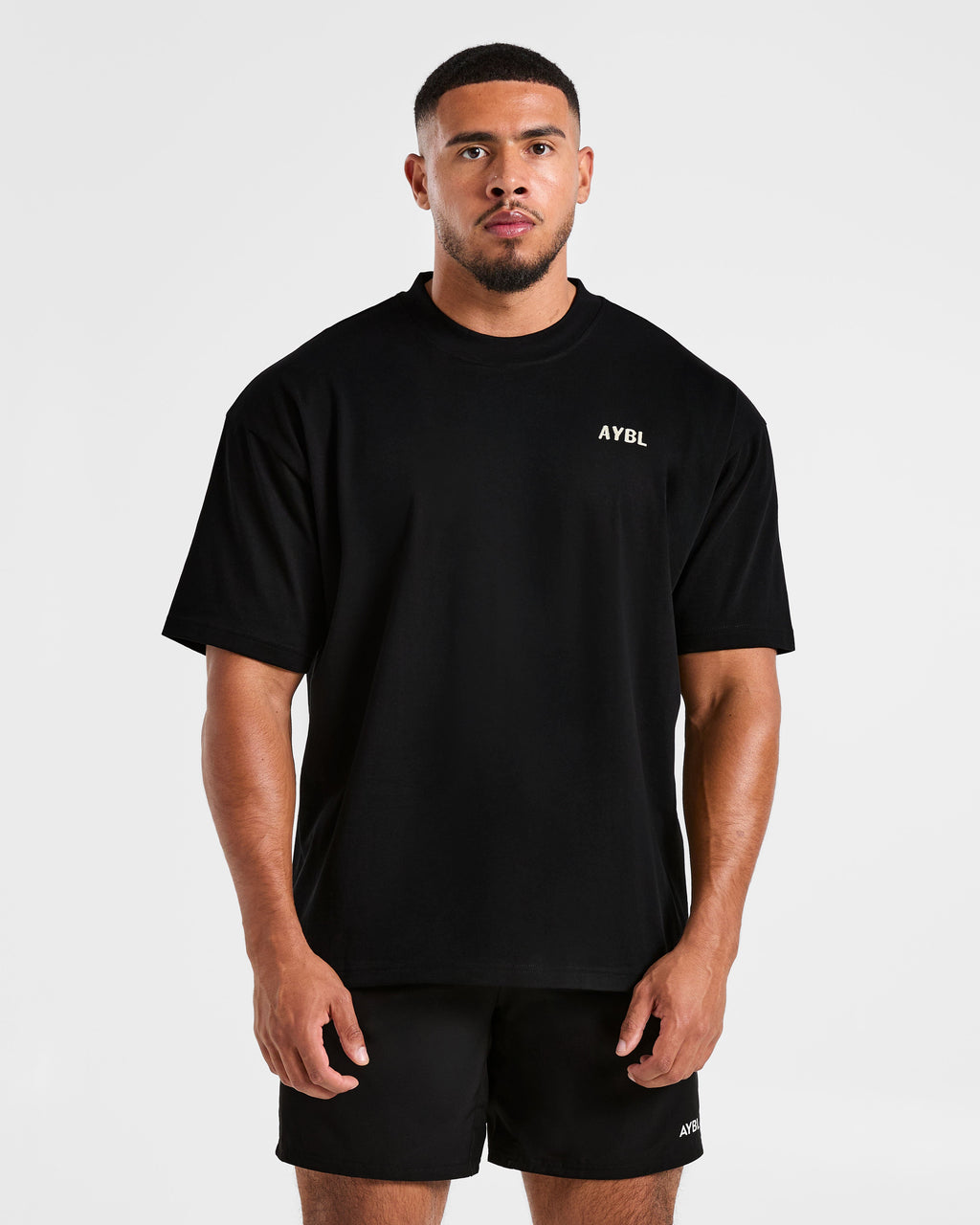 Lift Heavy Oversized T Shirt - Noir/Off Blanc