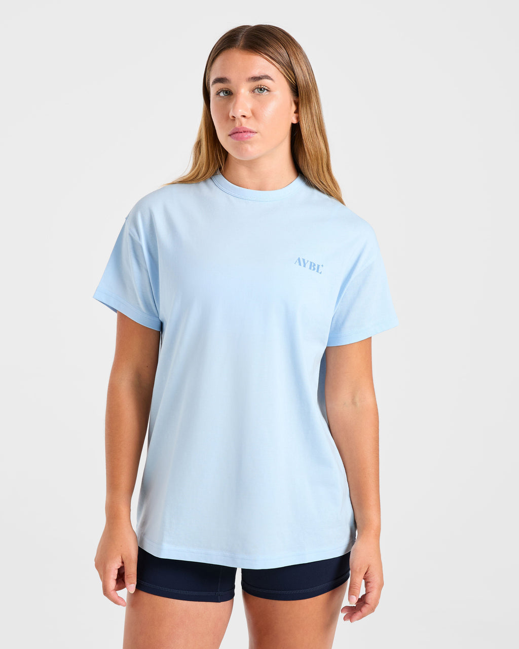Dedicate To The Journey Oversized T Shirt - Bleu