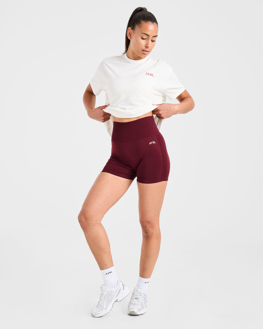 Athletics Club Oversized T Shirt - Off Blanc
