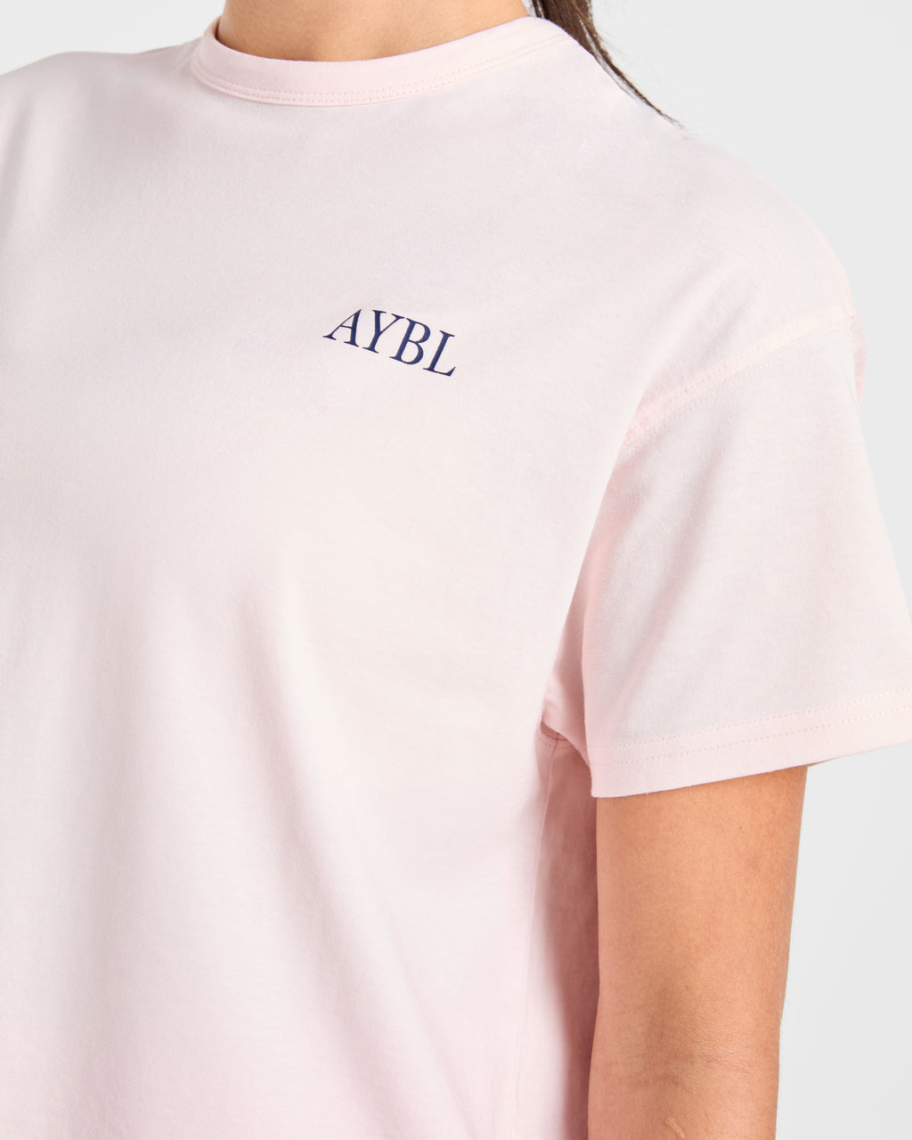 AYBL Sports Club Script Oversized T Shirt - Rose