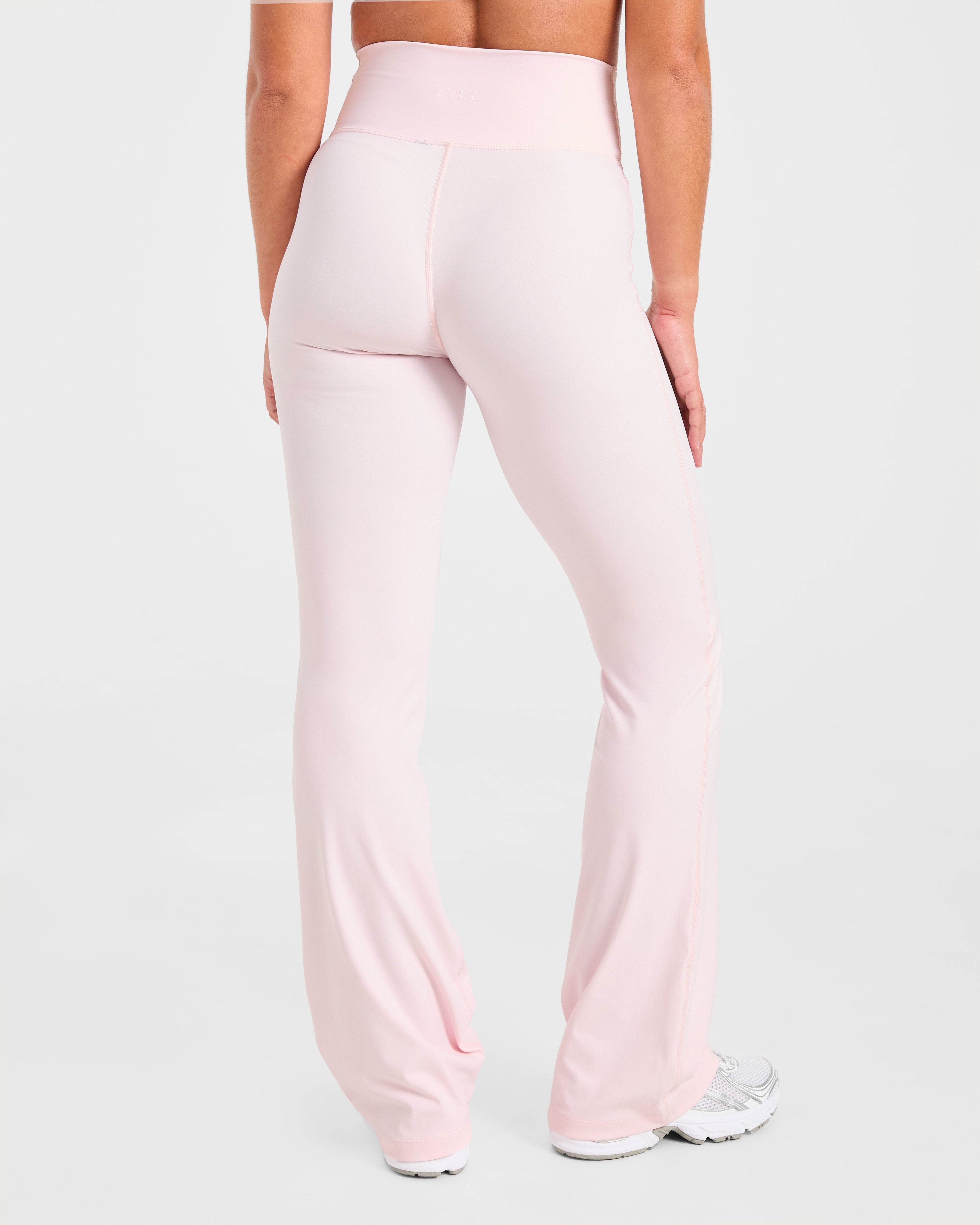 Sculpt Wrap Flared Leggings - Iced Rose