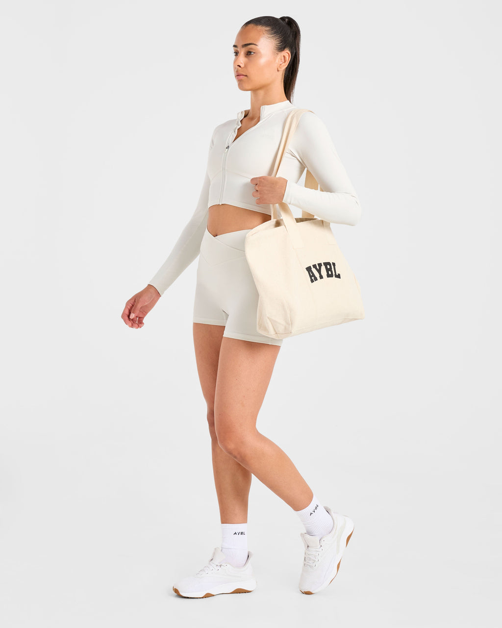 Sculpt Wrap Zip Up Jacket - Tofu