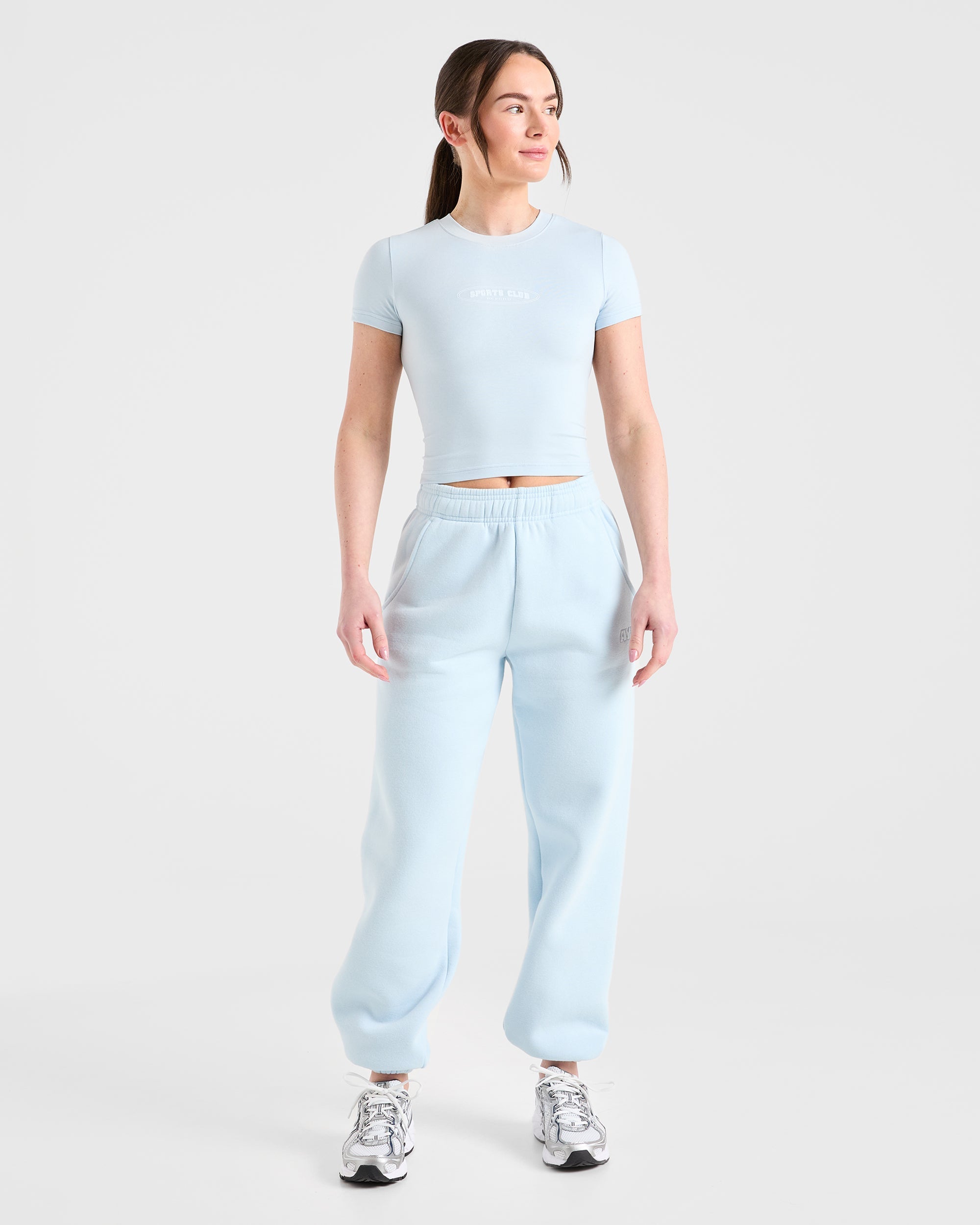 Sports Club Baby Tee - Baby Bleu