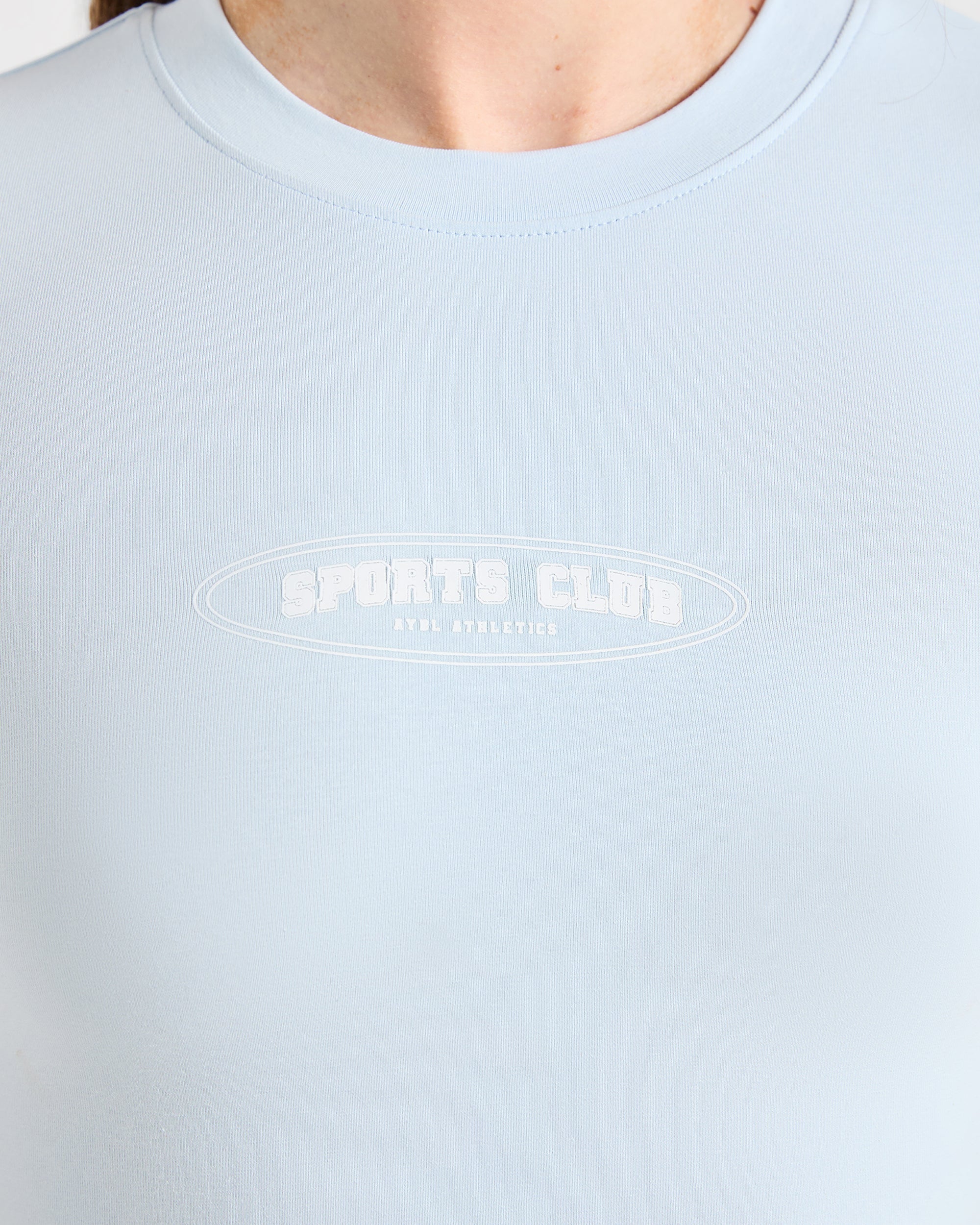 Sports Club Baby Tee - Baby Bleu