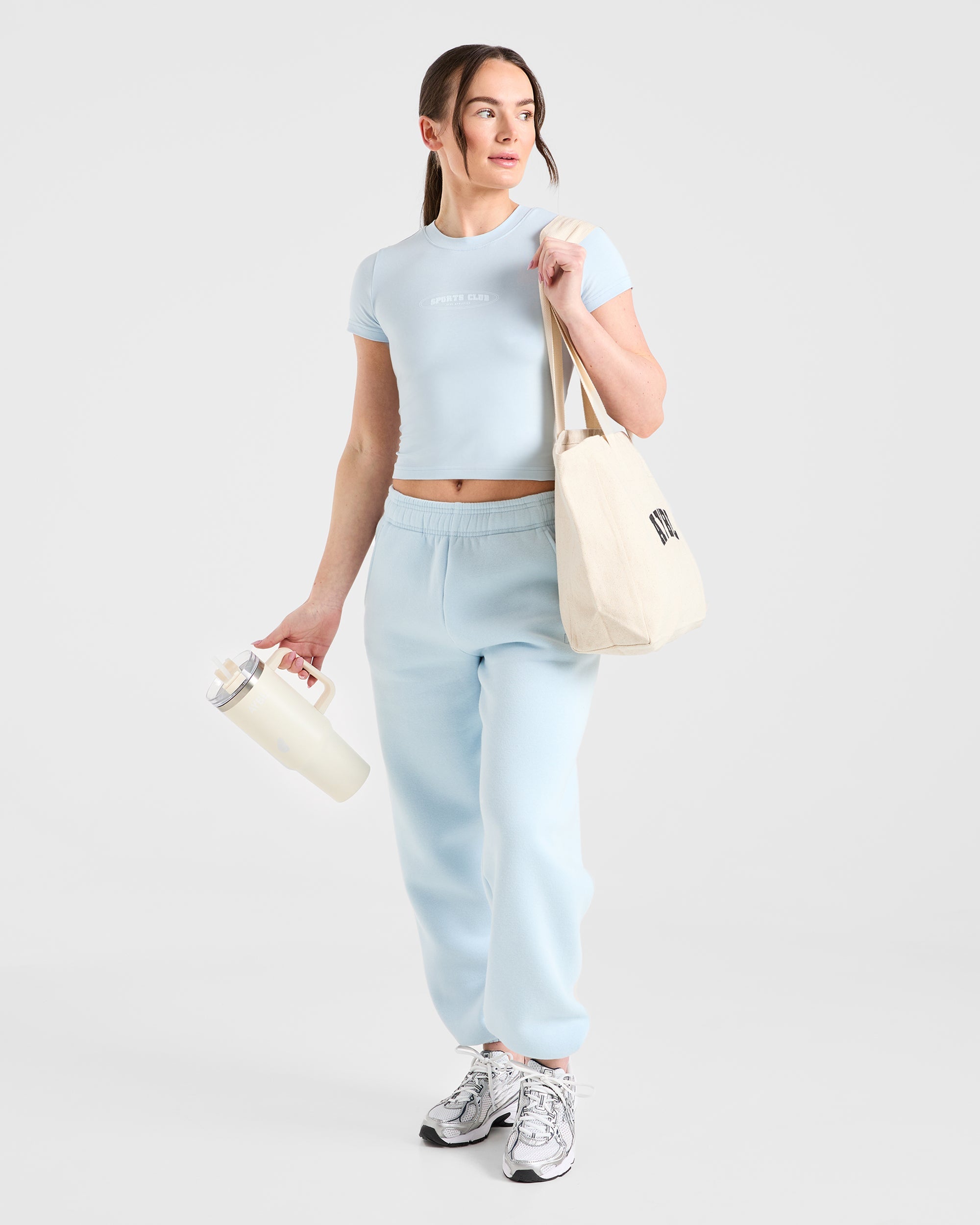Sports Club Baby Tee - Baby Bleu