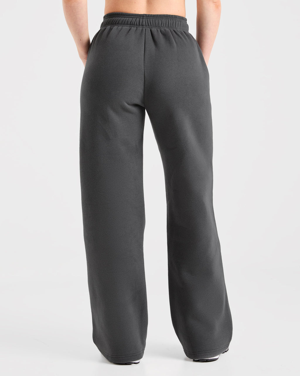 Retro Athletics Oversized Straight Leg Joggers - Charcoal