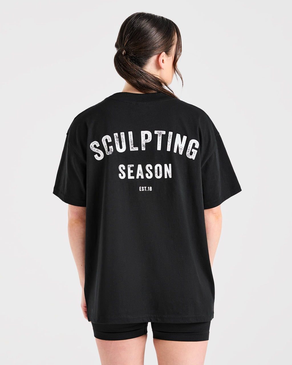 Sculpting Season Oversized T Shirt - Noir