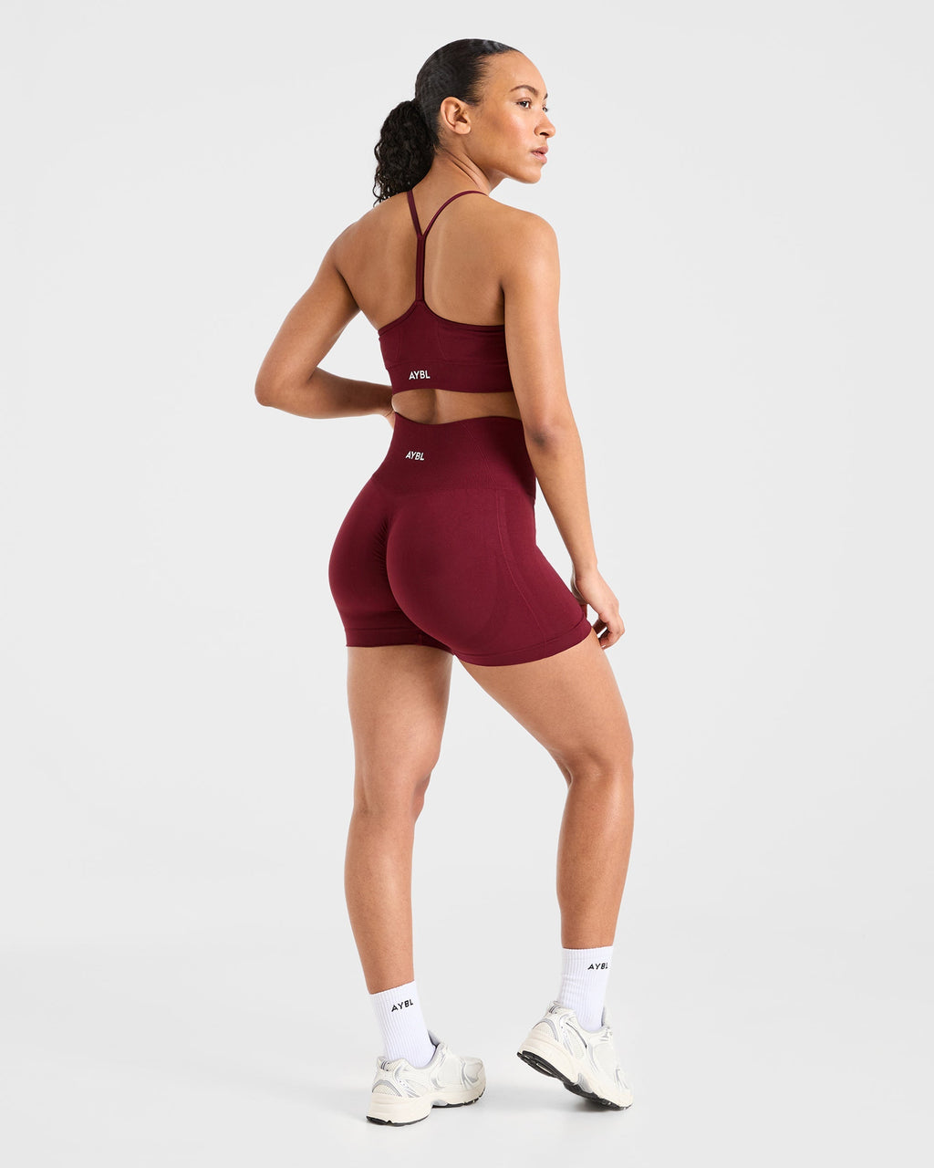Empower Seamless Shorts - Rouge Wine