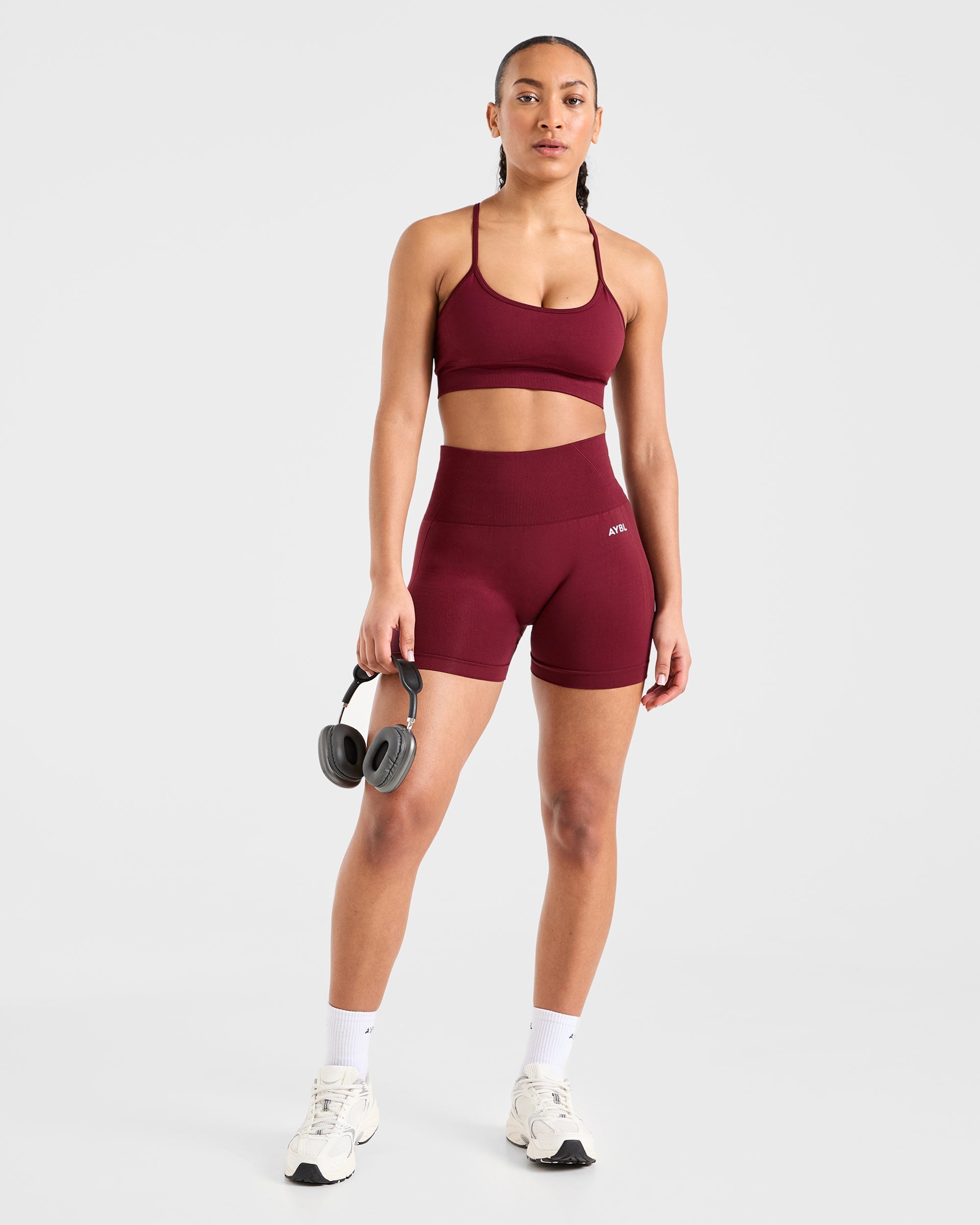 Empower Seamless Shorts - Rouge Wine