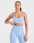 Empower Seamless Sports Bra - Sky Bleu