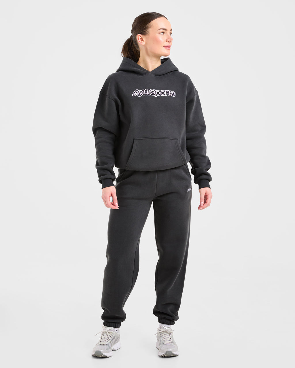 AYBL Sports Outline Oversized Joggers - Charcoal