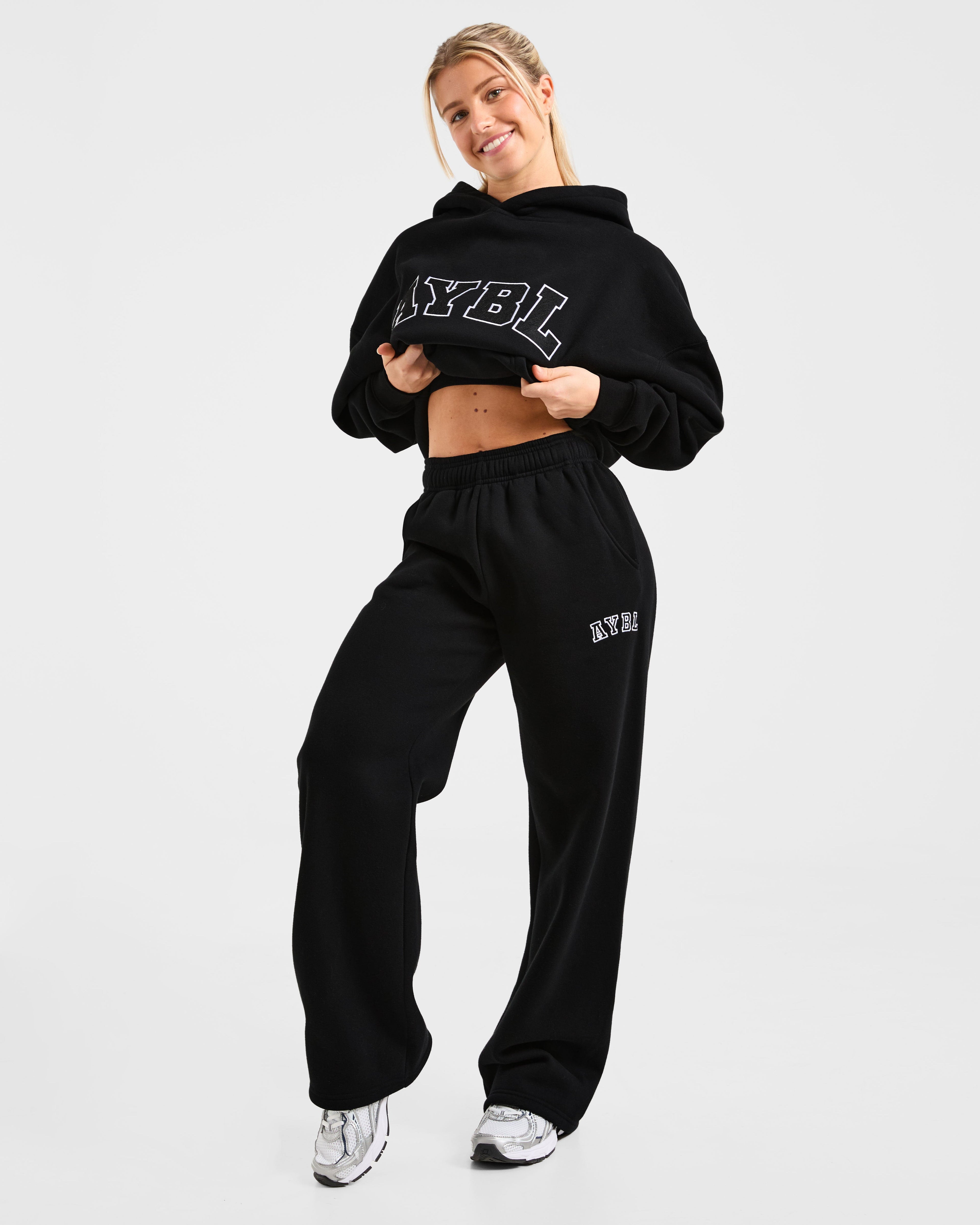 Varsity 2.0 Oversized Hoodie - Noir