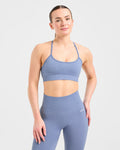 Empower Seamless Sports Bra - Bleu Marl