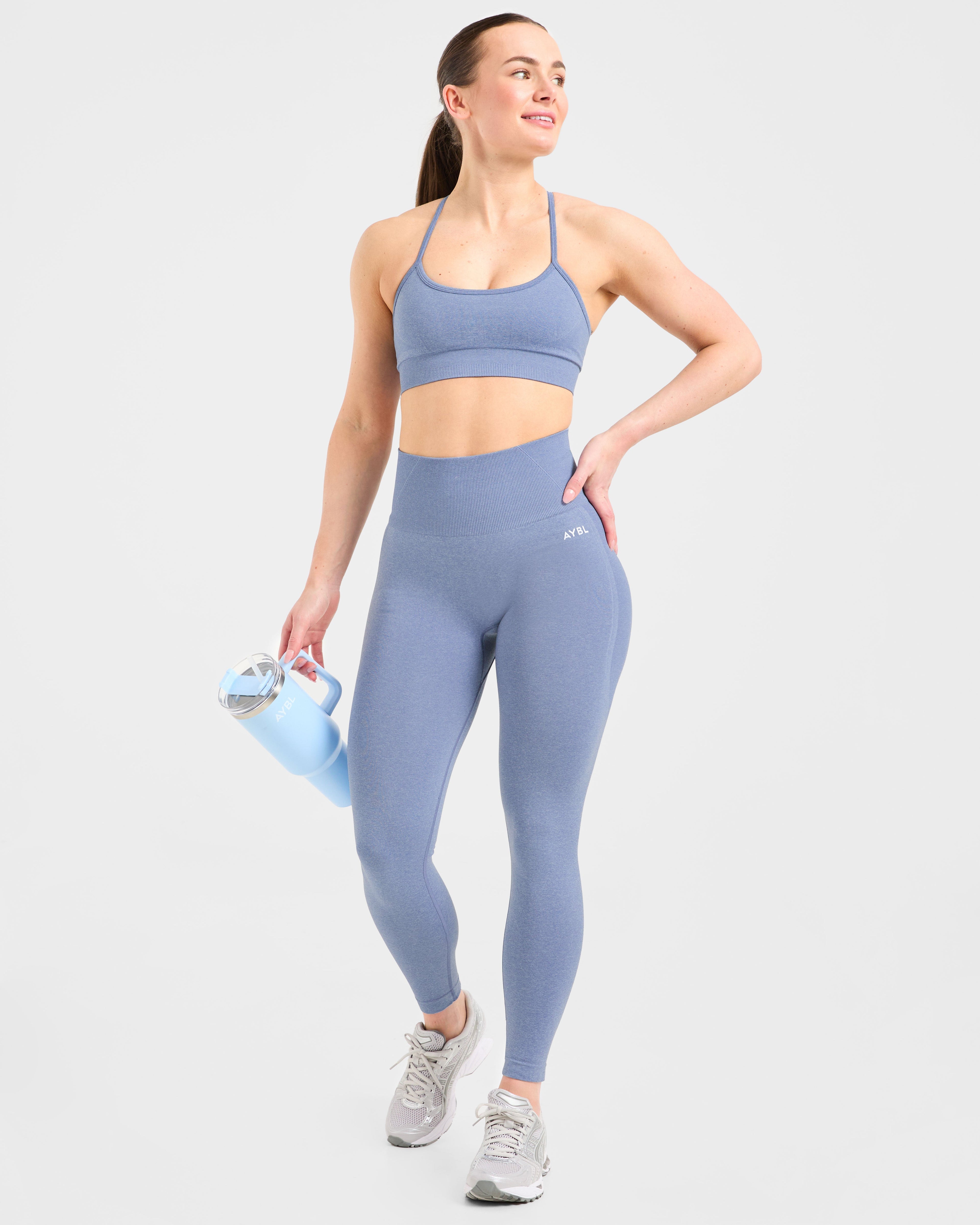 Empower Seamless Sports Bra - Bleu Marl