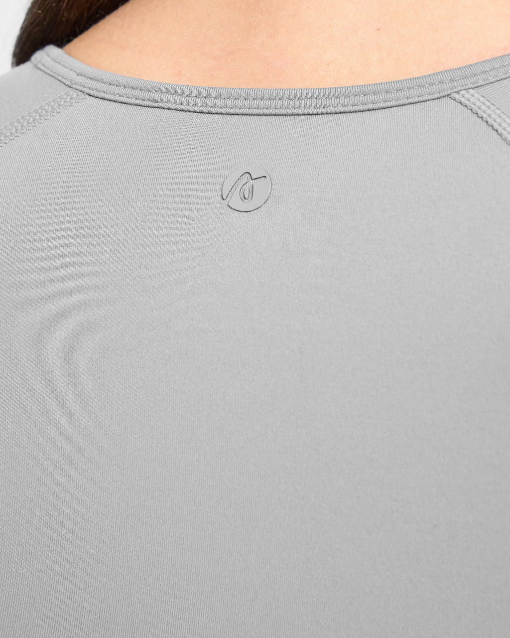 Staple Long Sleeve Crop Top - Gris
