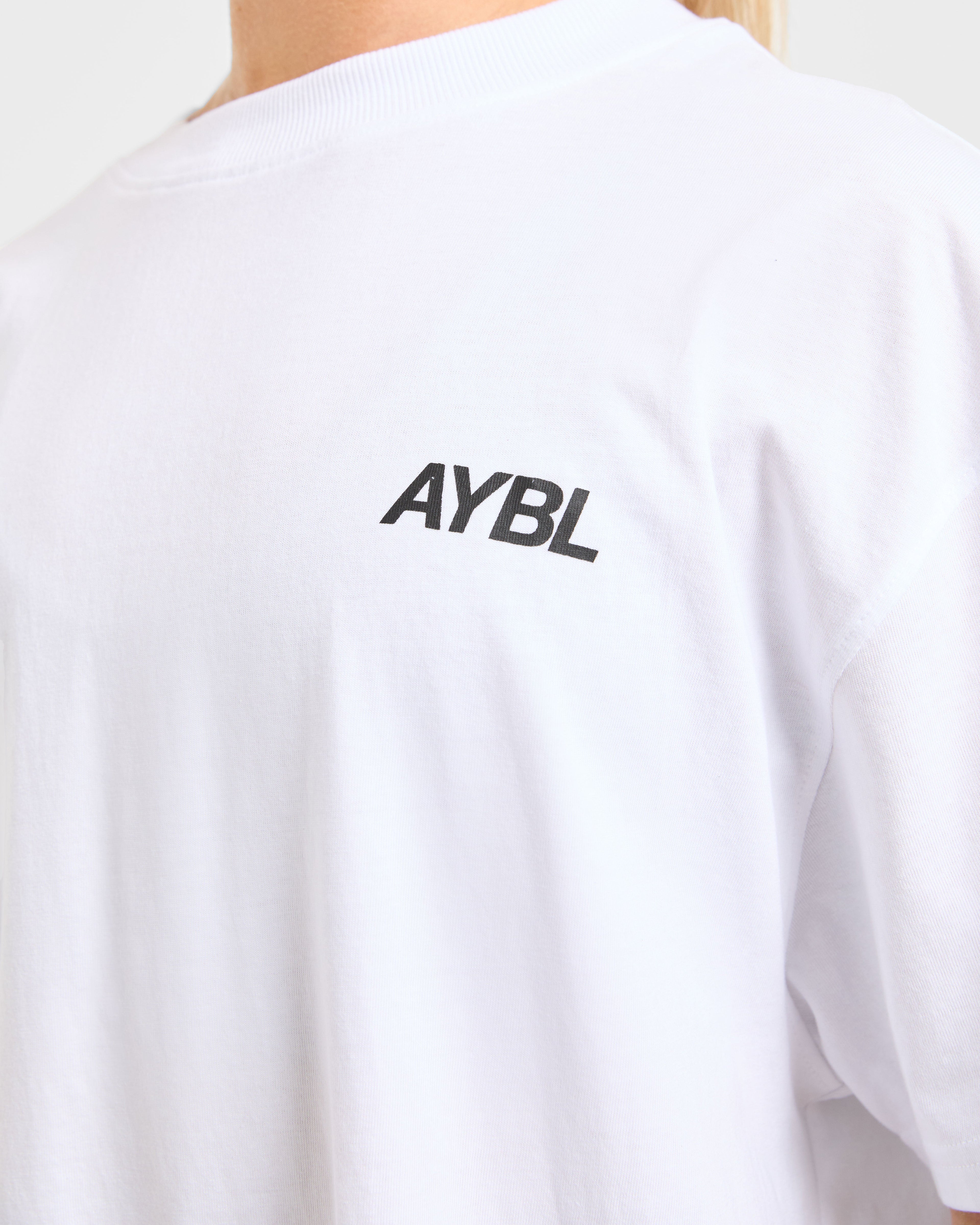 AYBL Sports Club Oversized T Shirt - Blanc