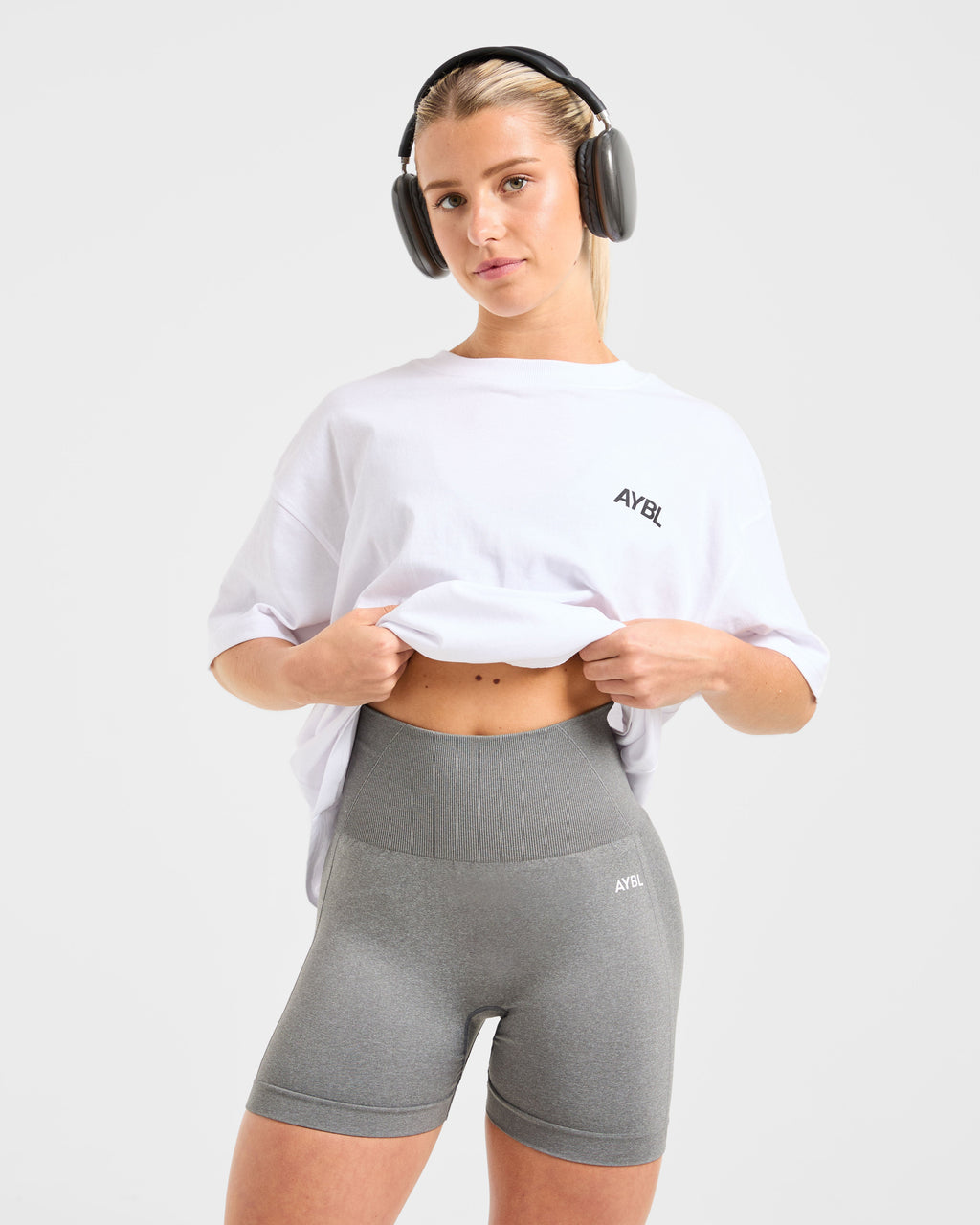 AYBL Sports Club Oversized T Shirt - Blanc