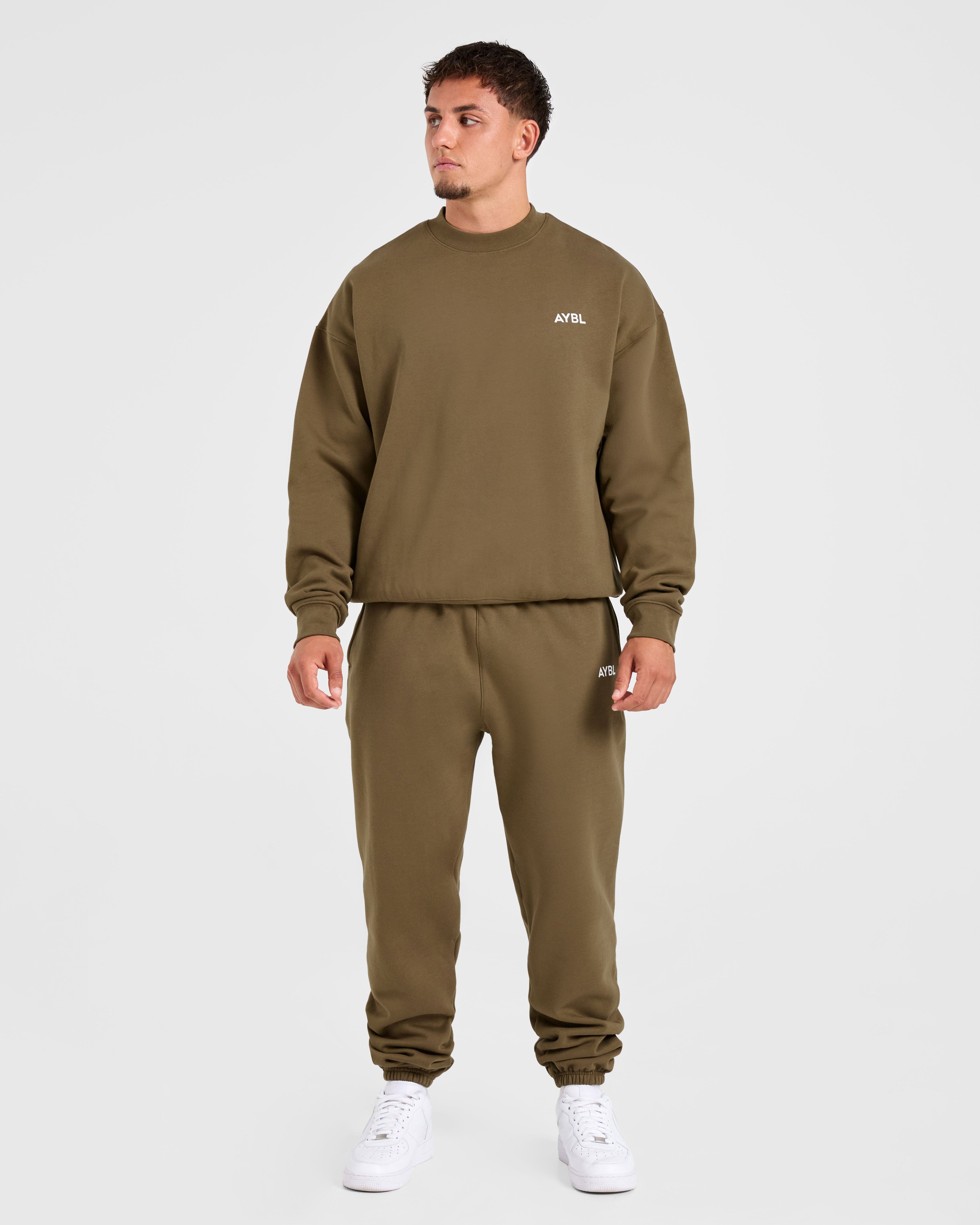 Essential Oversized Sweater - Olive Vert