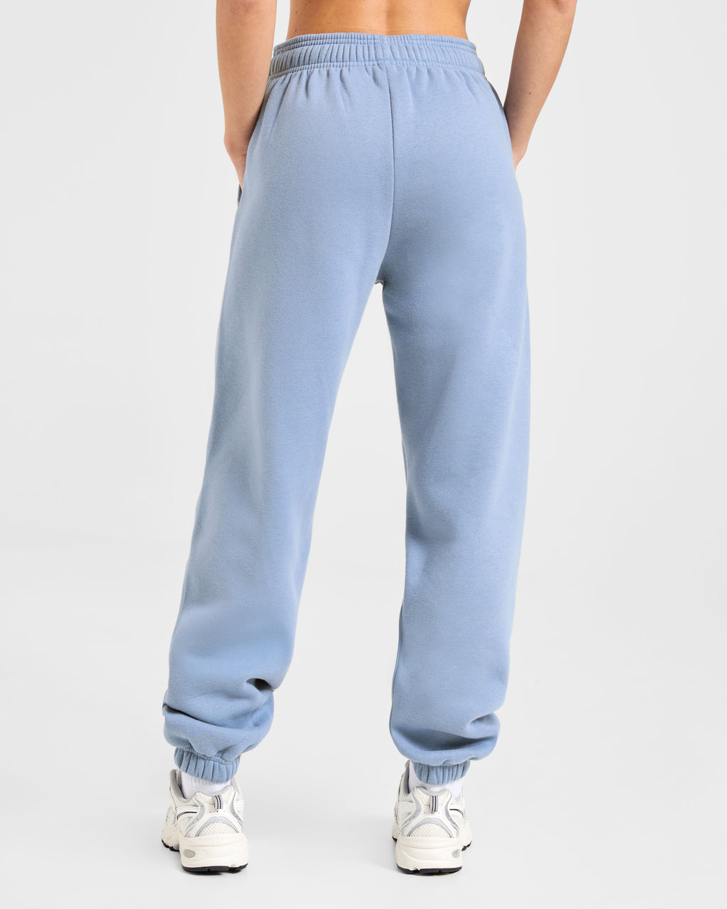 Retro Athletics Oversized Joggers - Vintage Bleu