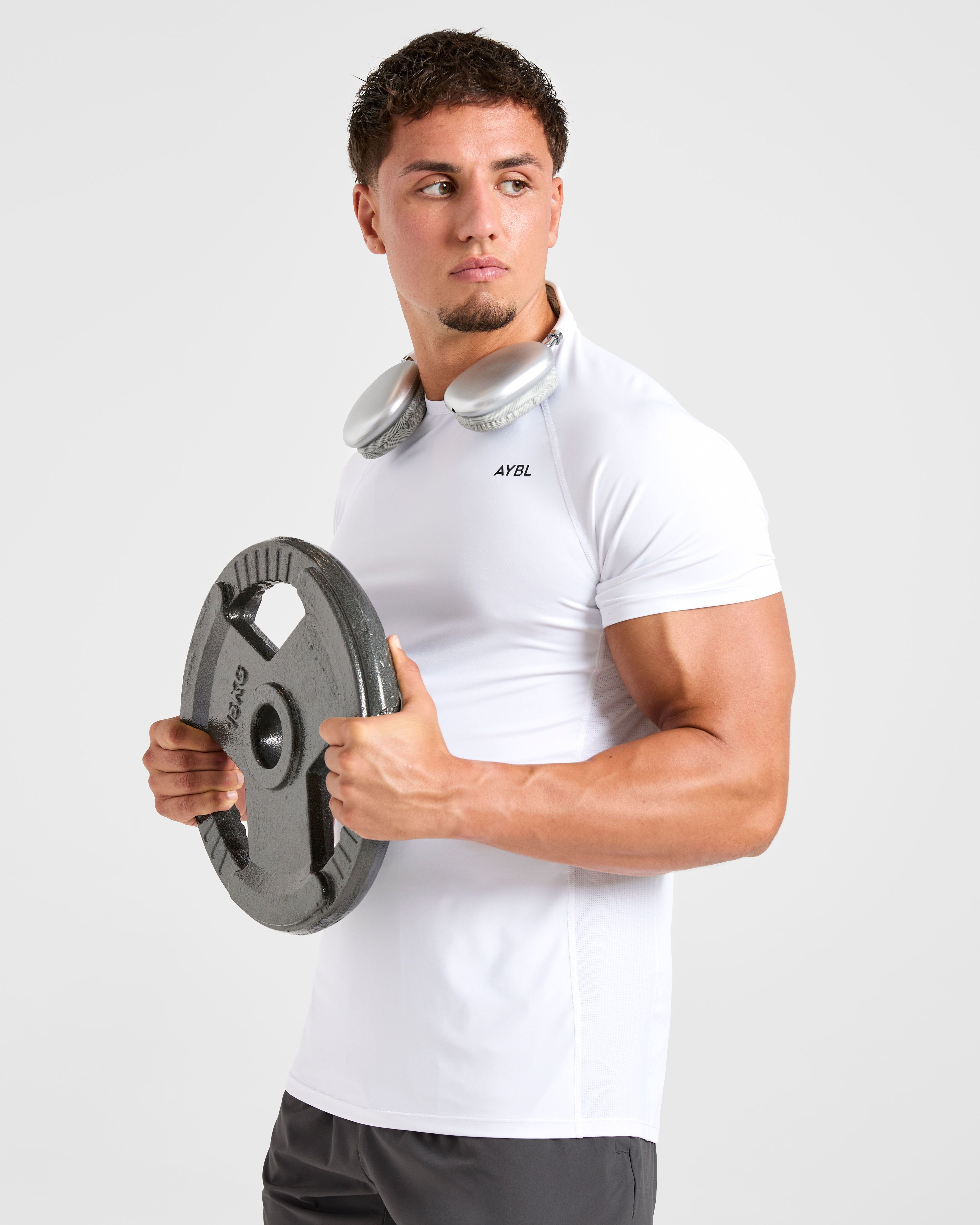 Compression Relaxed T Shirt - Blanc