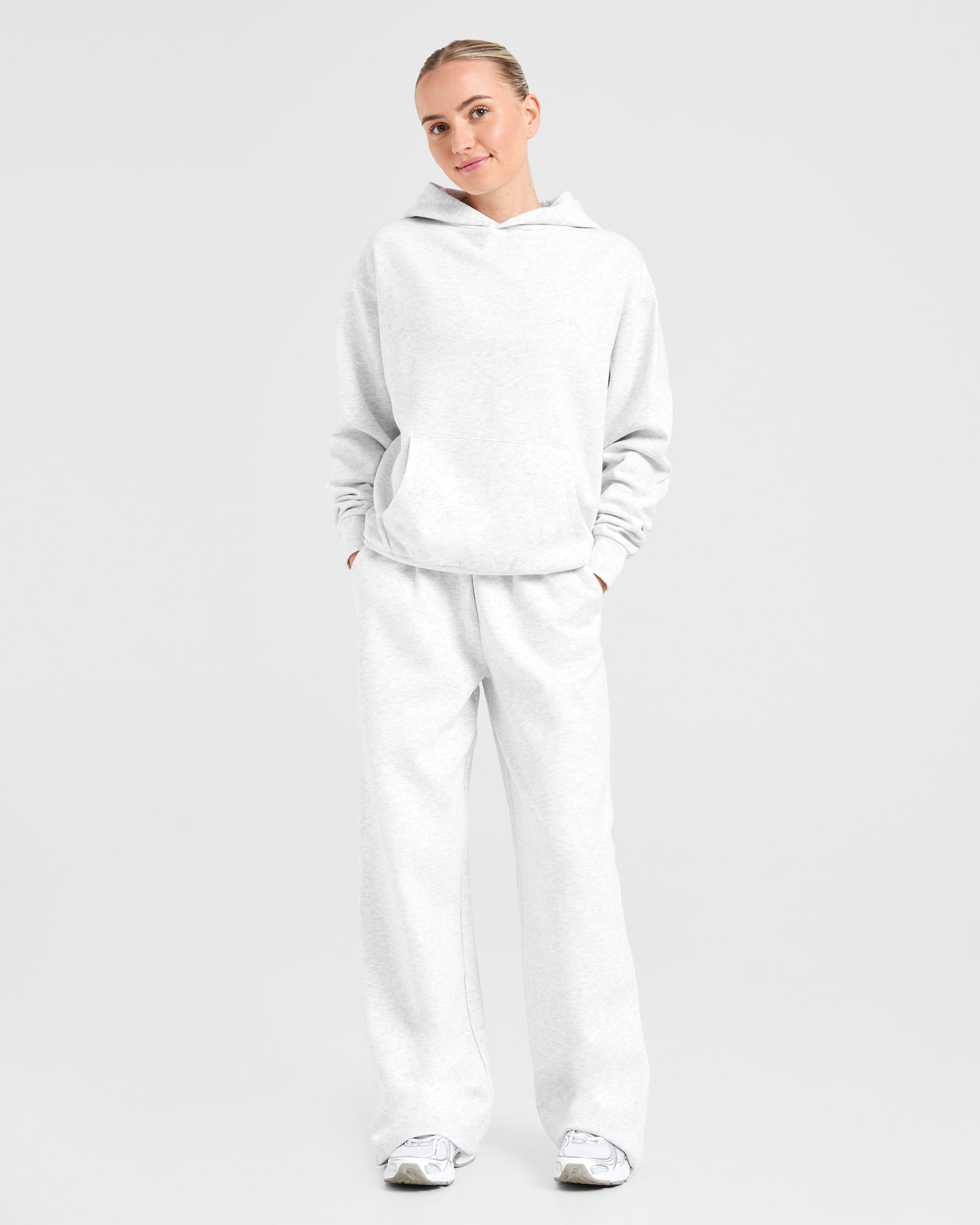 Lifestyle Oversized Straight Leg Joggers - Heather Gris