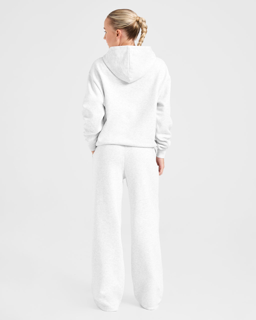 Lifestyle Oversized Straight Leg Joggers - Heather Gris