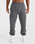 Essential Oversized Joggers - Charcoal Marl