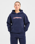 AYBL Sports Outline Oversized Hoodie - Navy