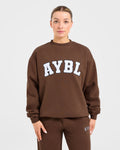 Varsity 2.0 Oversized Sweatshirt - Marron