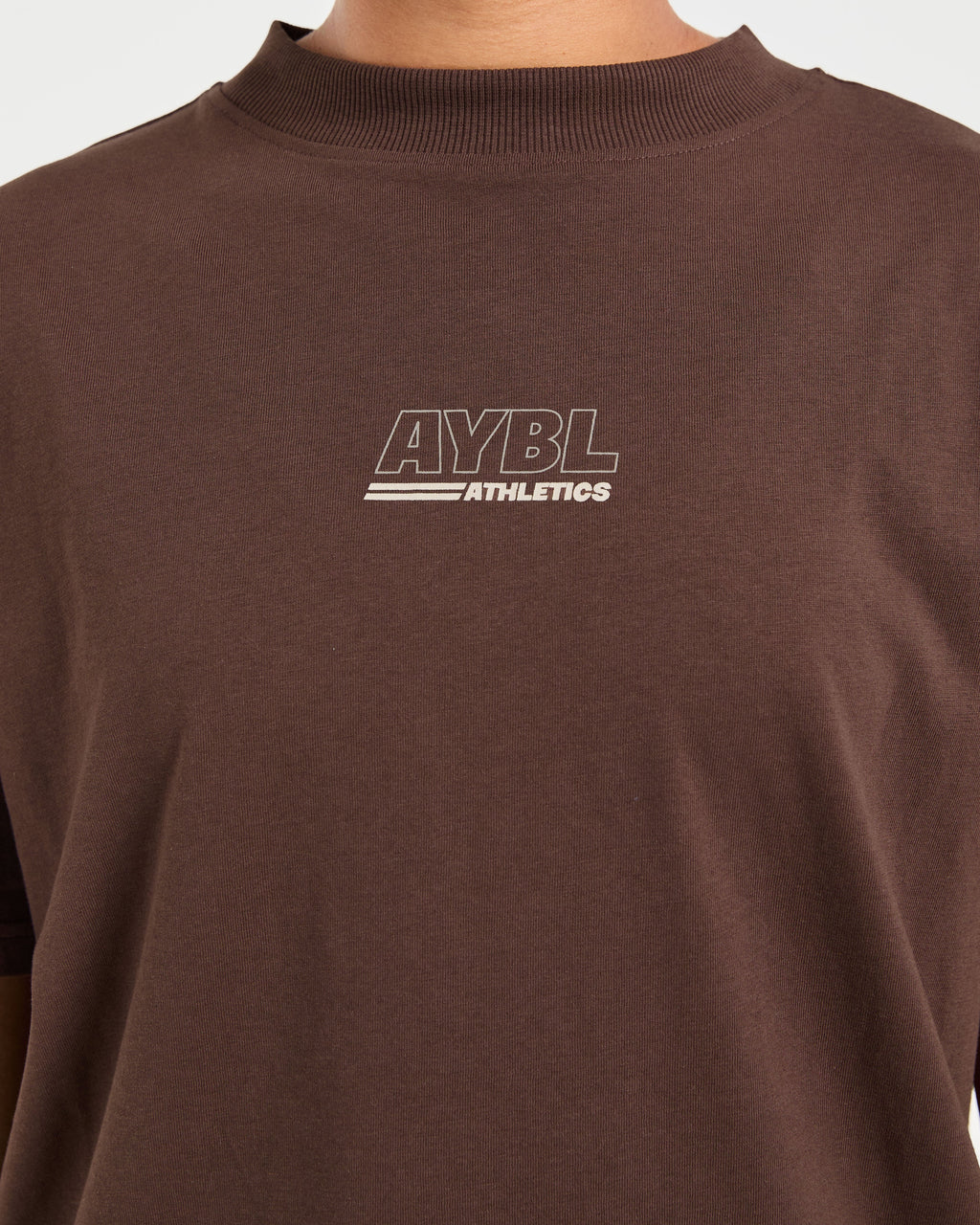 Athletics Track Oversized T Shirt - Marron/Sand