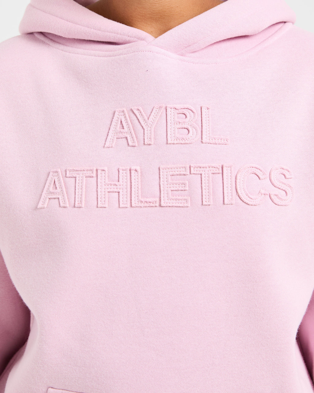 Athletics Applique Oversized Hoodie - Sugar Rose