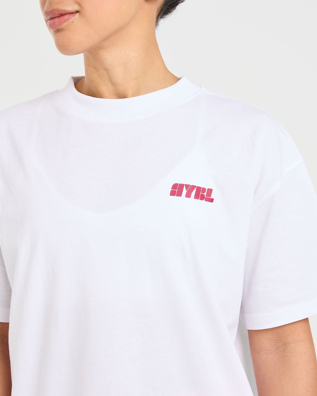 Athletics Retro Oversized T Shirt - Blanc