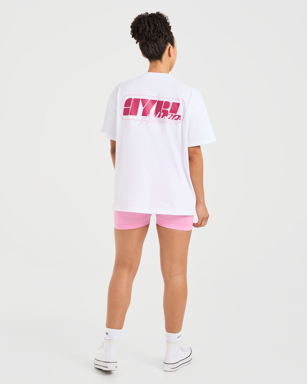 Athletics Retro Oversized T Shirt - Blanc