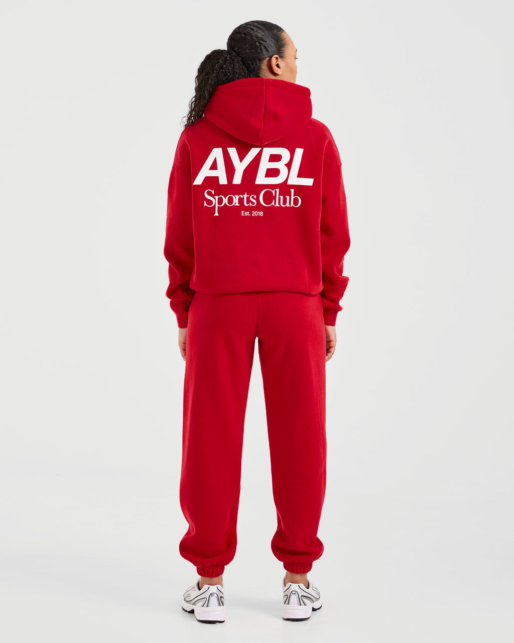 AYBL Sports Club Oversized Hoodie - True Rouge