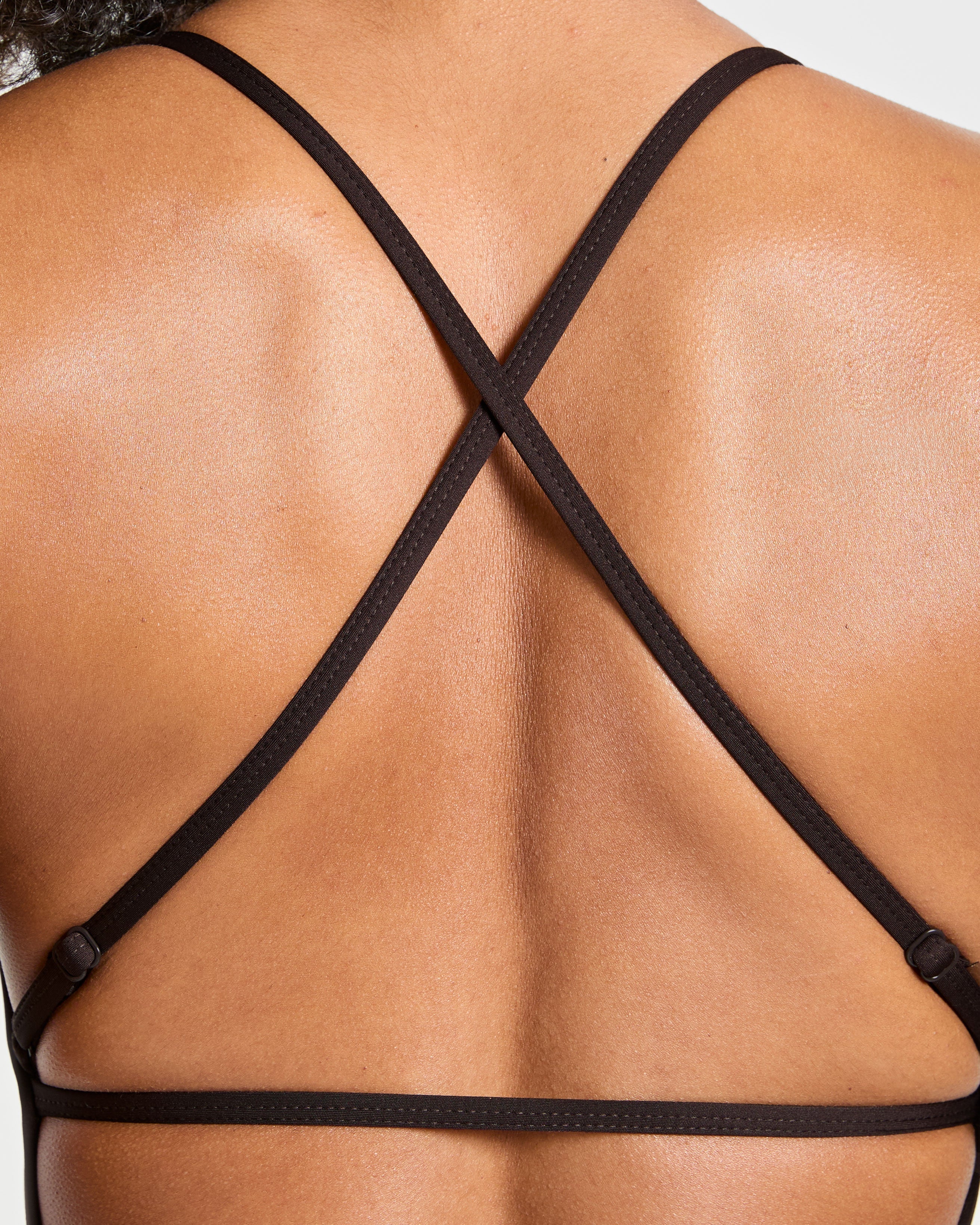 Sculpt Backless Flared All In One - Deep Cocoa Marron