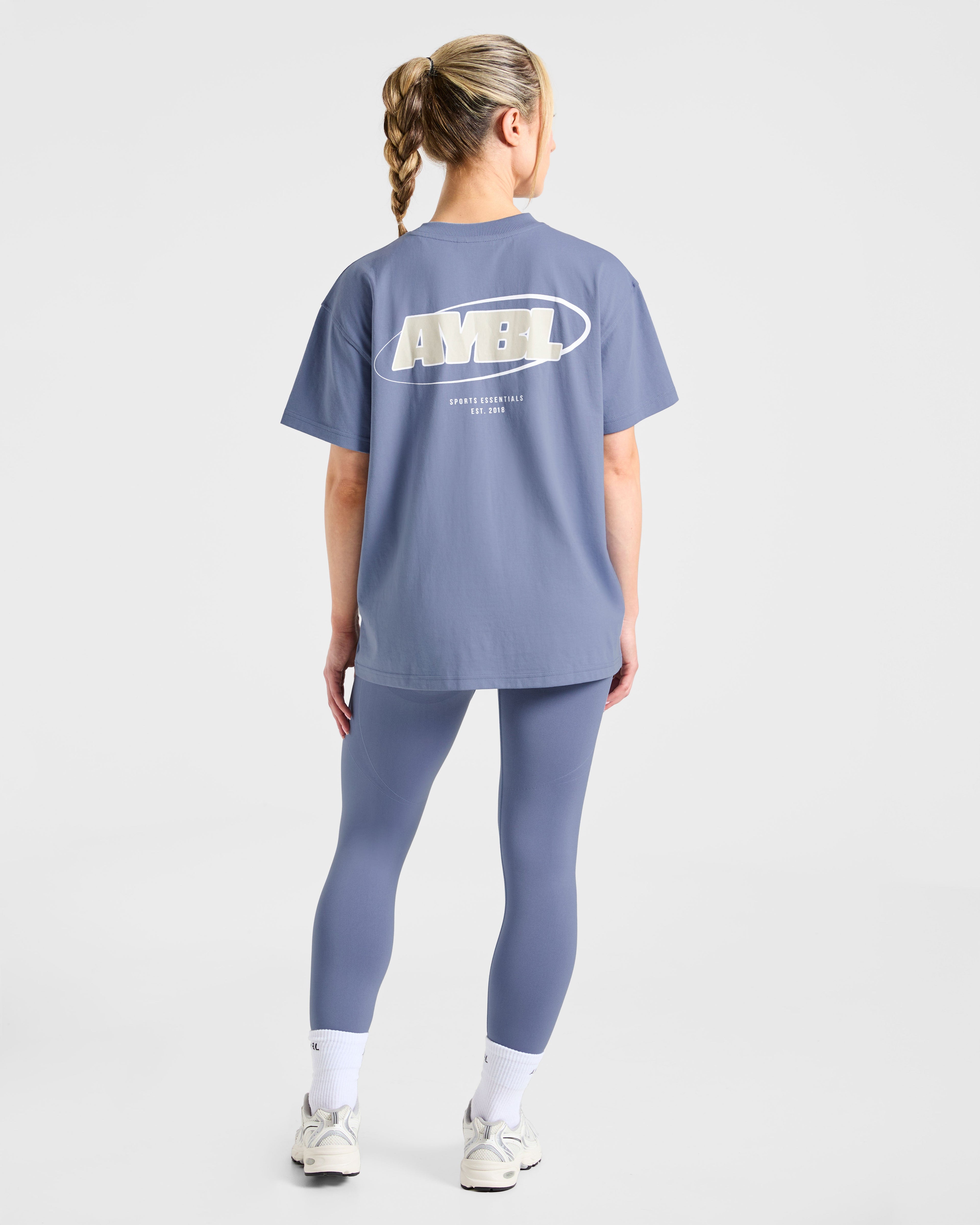 Sports Essentials Oversized T Shirt - Slate Bleu