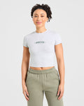 Sports Club Baby Tee - Heather Gris/Vert