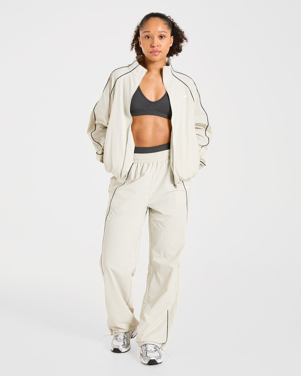 Retro Track Jacket - Off Blanc