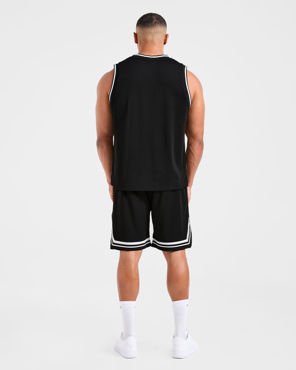 Rebound Stripe Shorts - Noir
