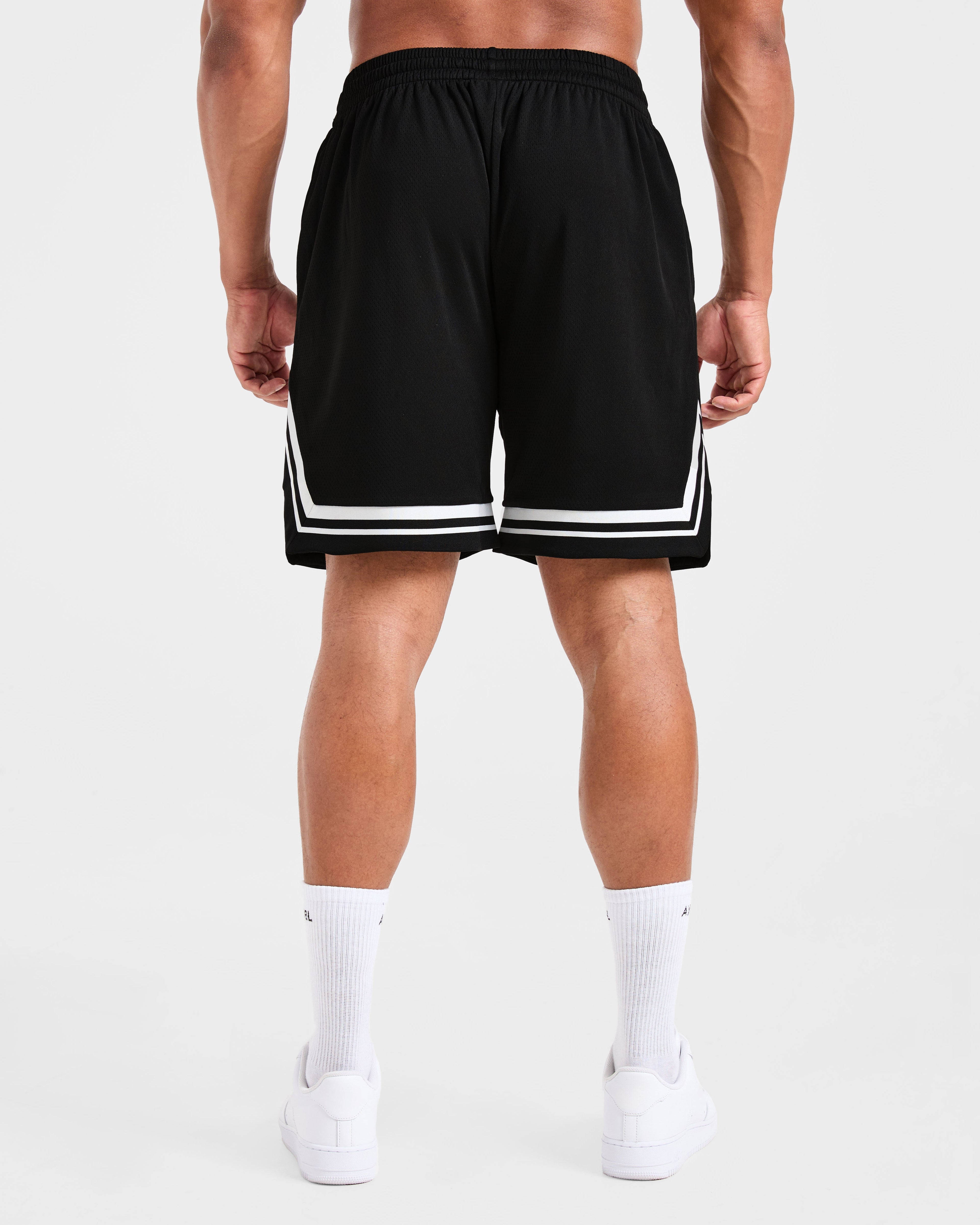 Rebound Stripe Shorts - Noir