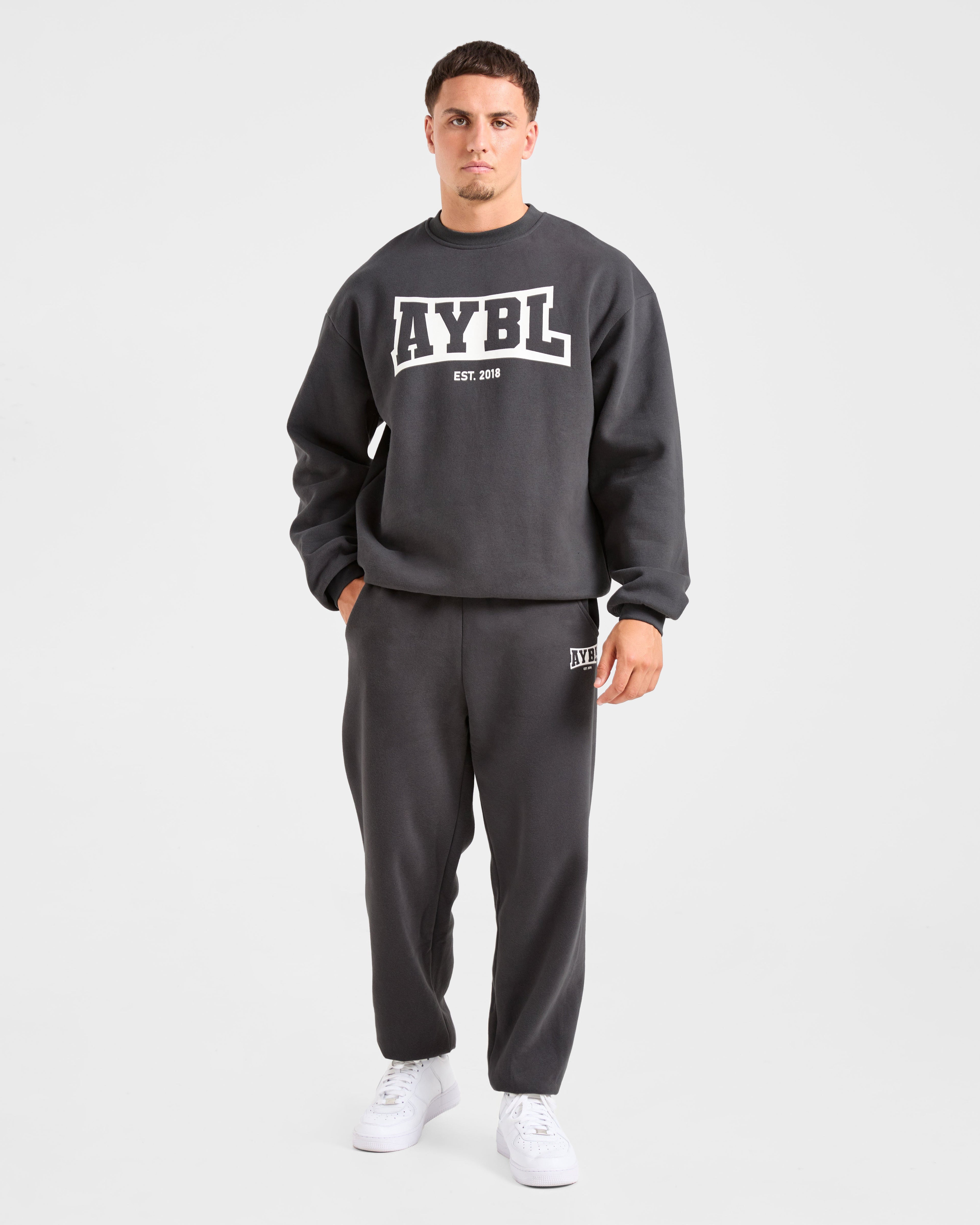 Academy Oversized Sweater - Charcoal