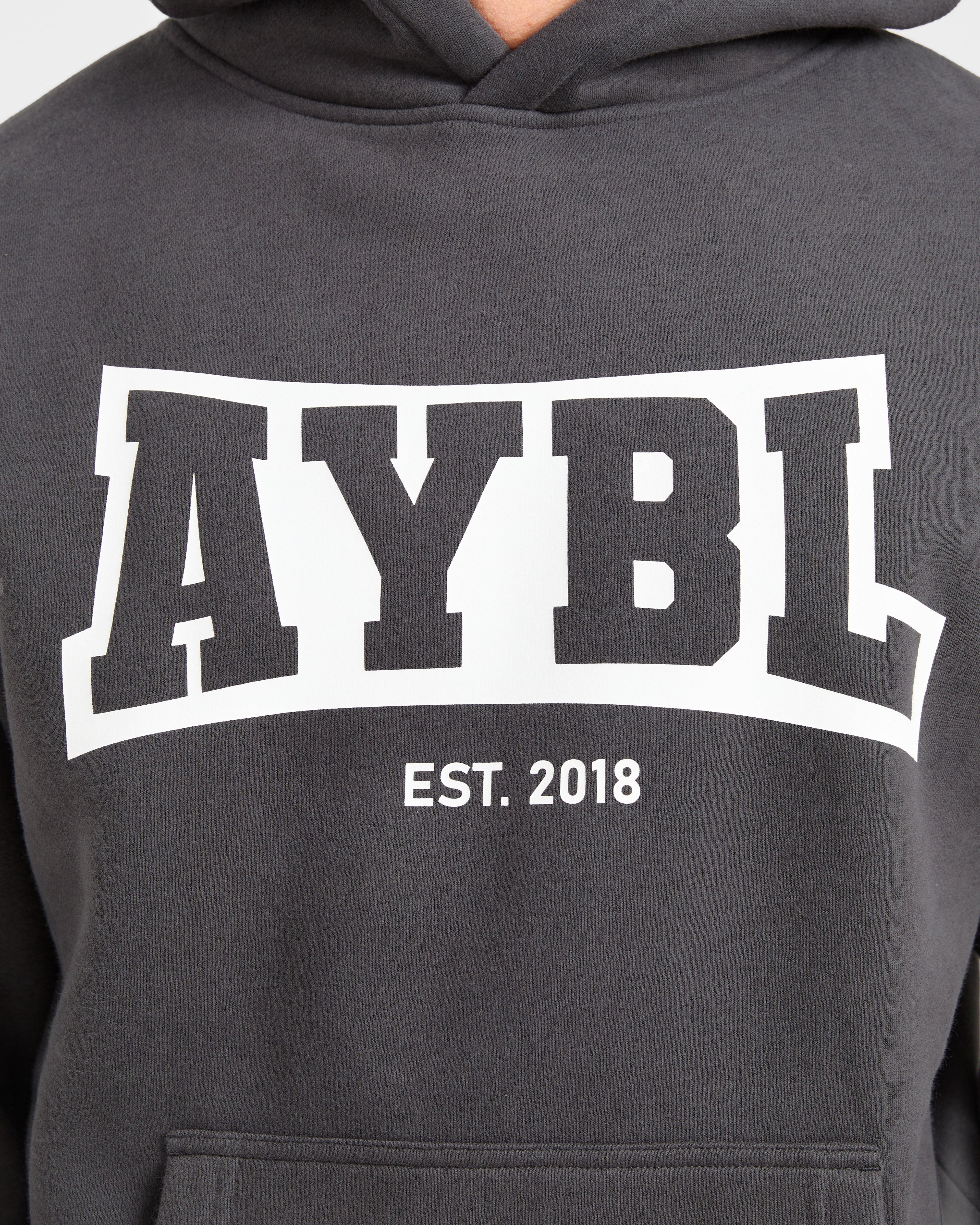 Academy Oversized Hoodie - Charcoal
