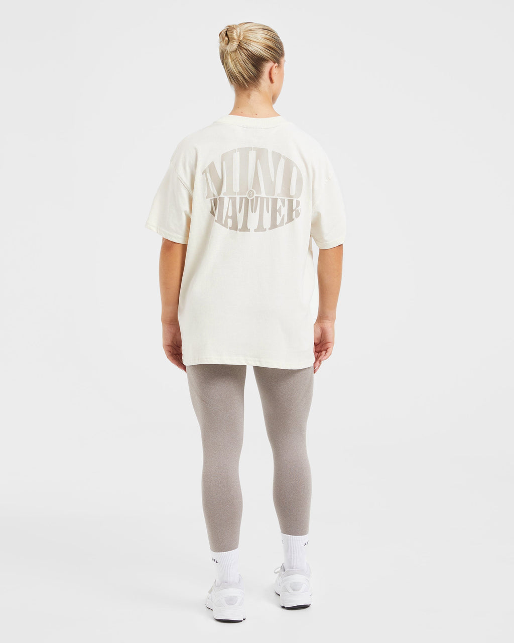 Mind Over Matter Oversized T Shirt - Beige/Marron