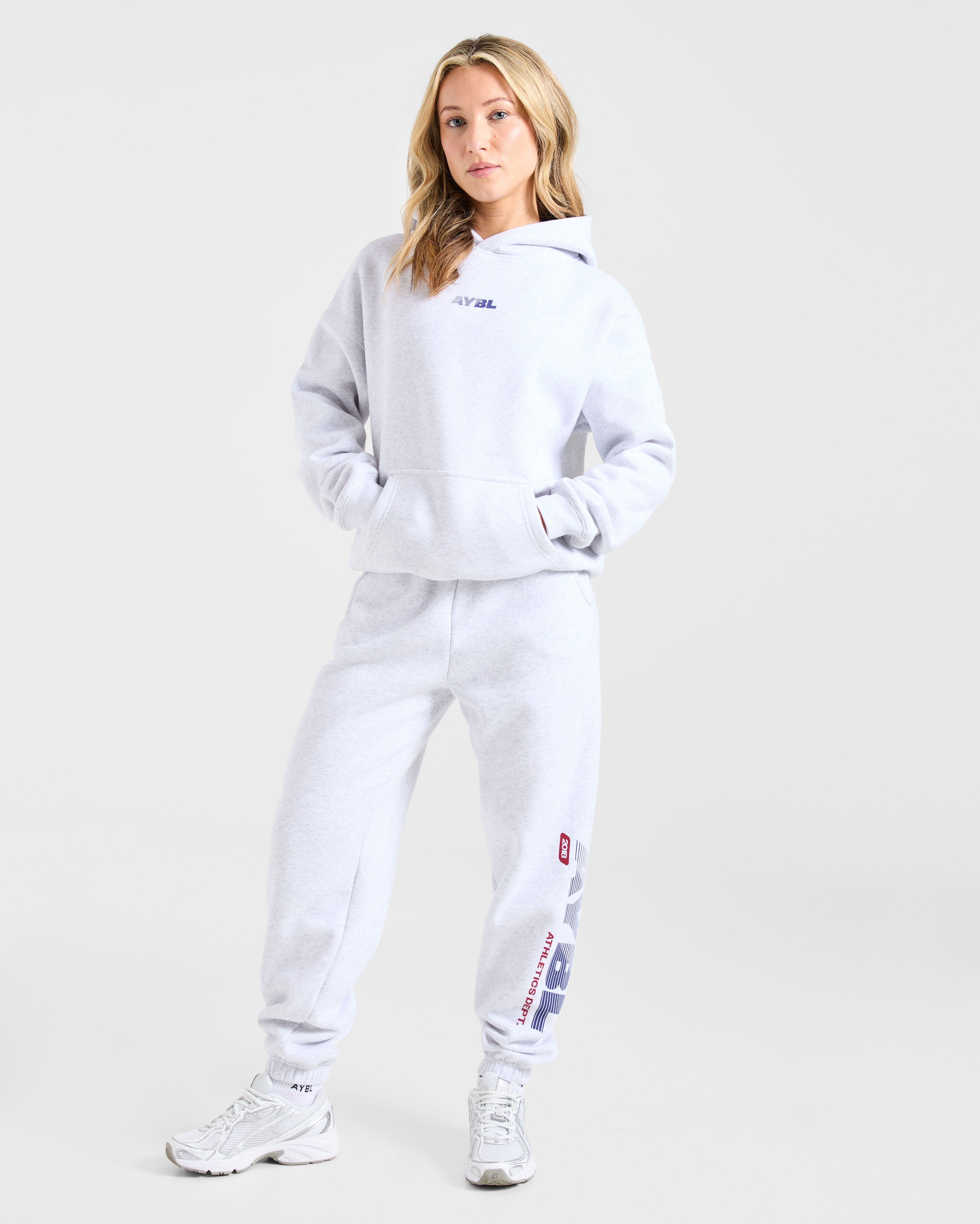 Athletics Dept Oversized Hoodie - Gris Marl