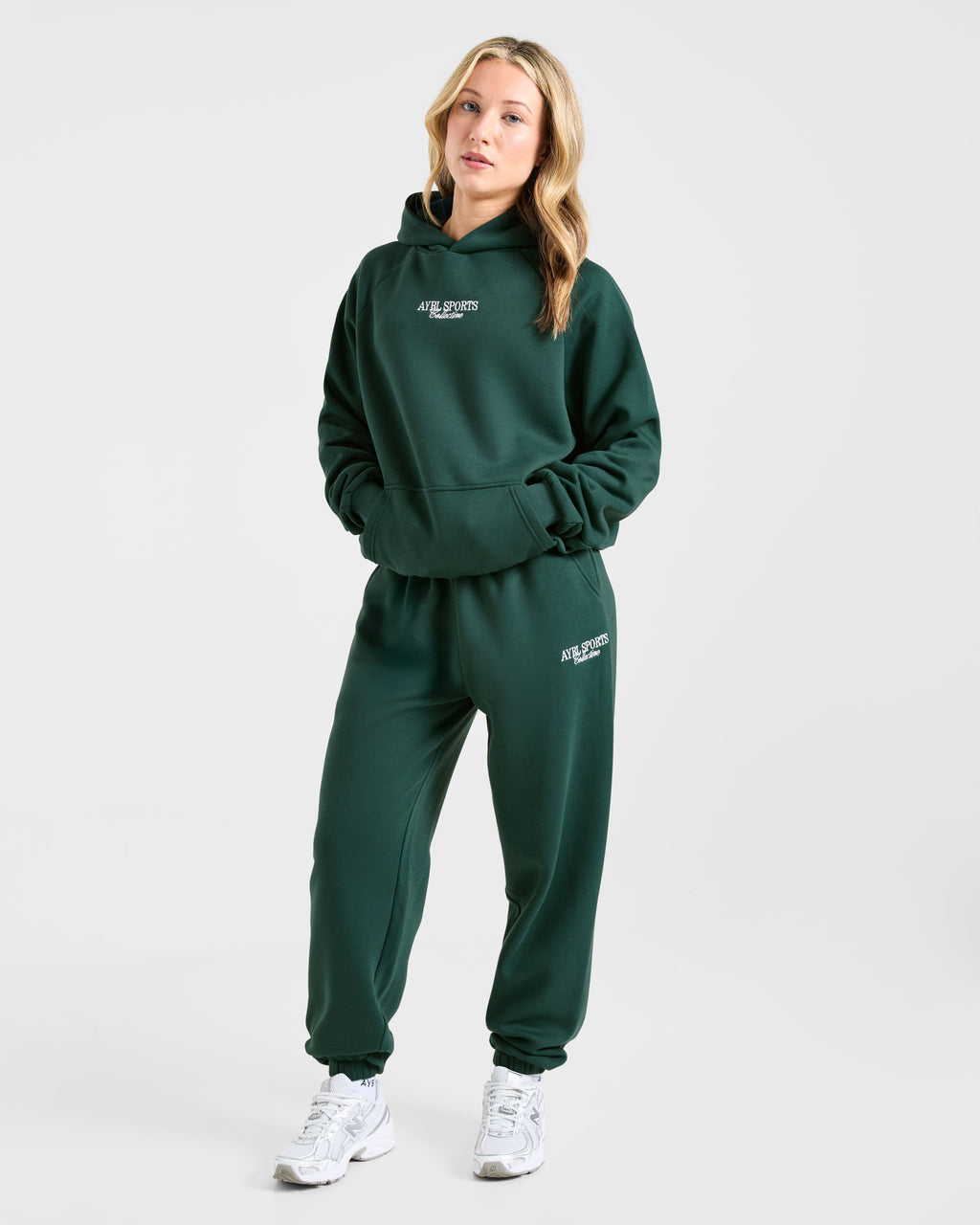Sports Collective Oversized Hoodie - Deep Forest