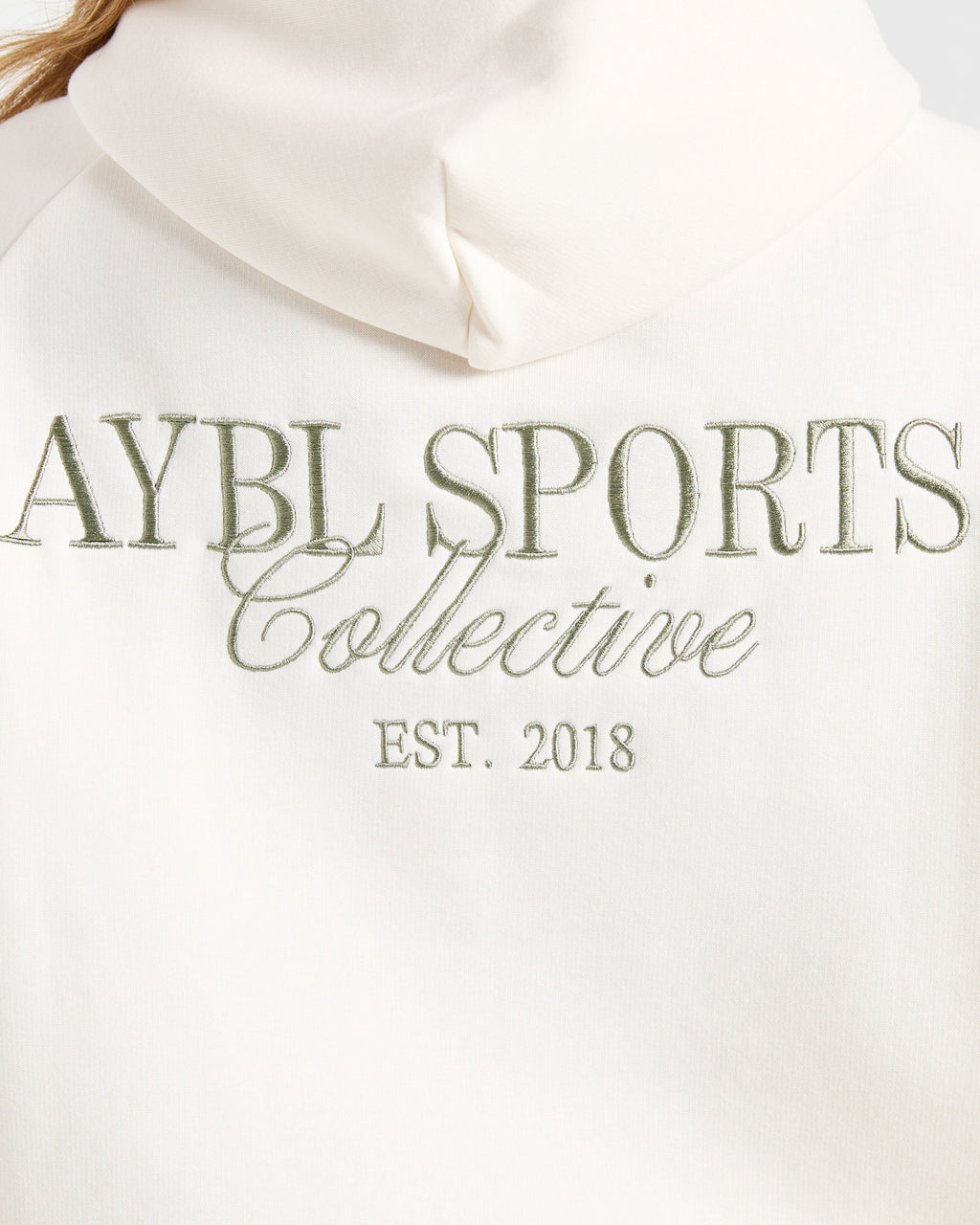 Sports Collective Oversized Hoodie - Off Off Blanc/Vert