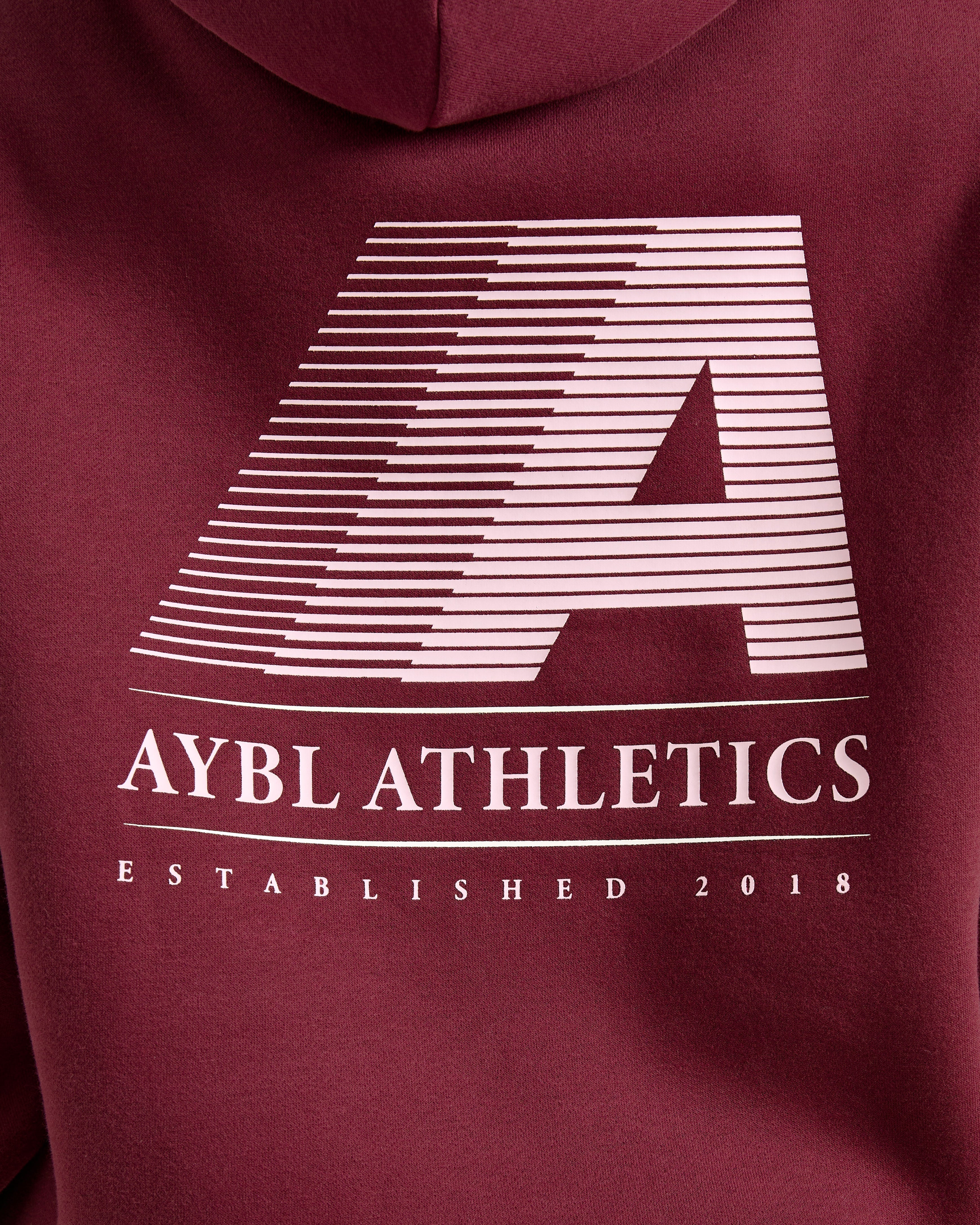 Retro Athletics Oversized Hoodie - Deep Raspberry/Rose