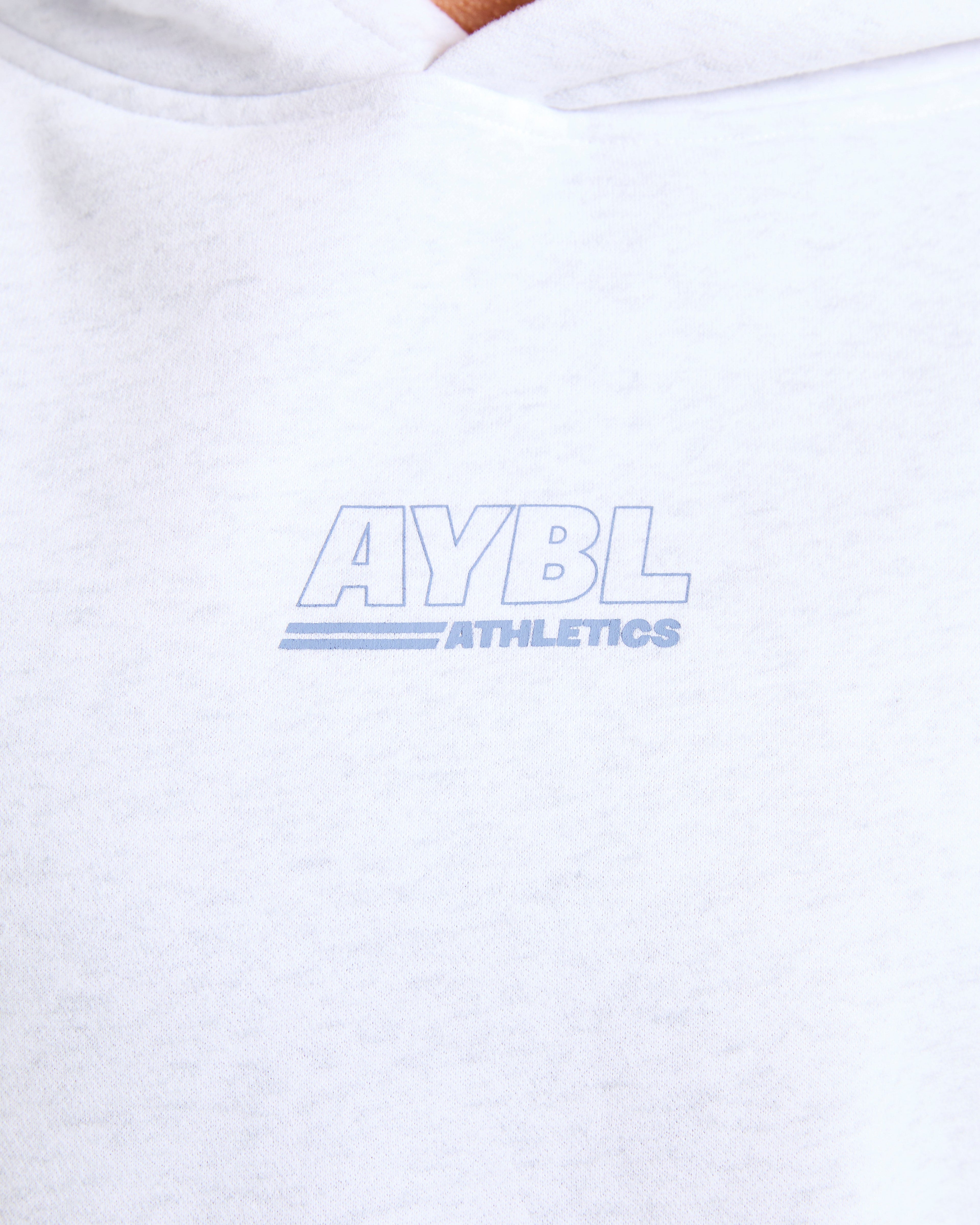 Athletics Track Oversized Hoodie - Heather Gris/Slate Bleu